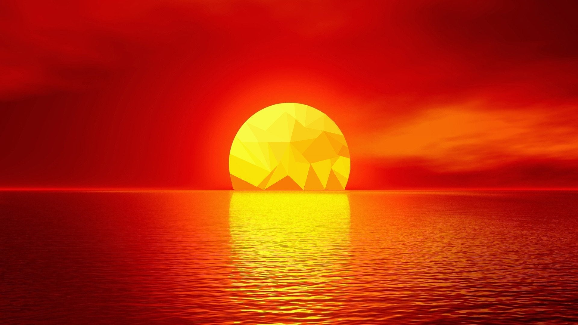 Low Poly Sunset Wallpapers