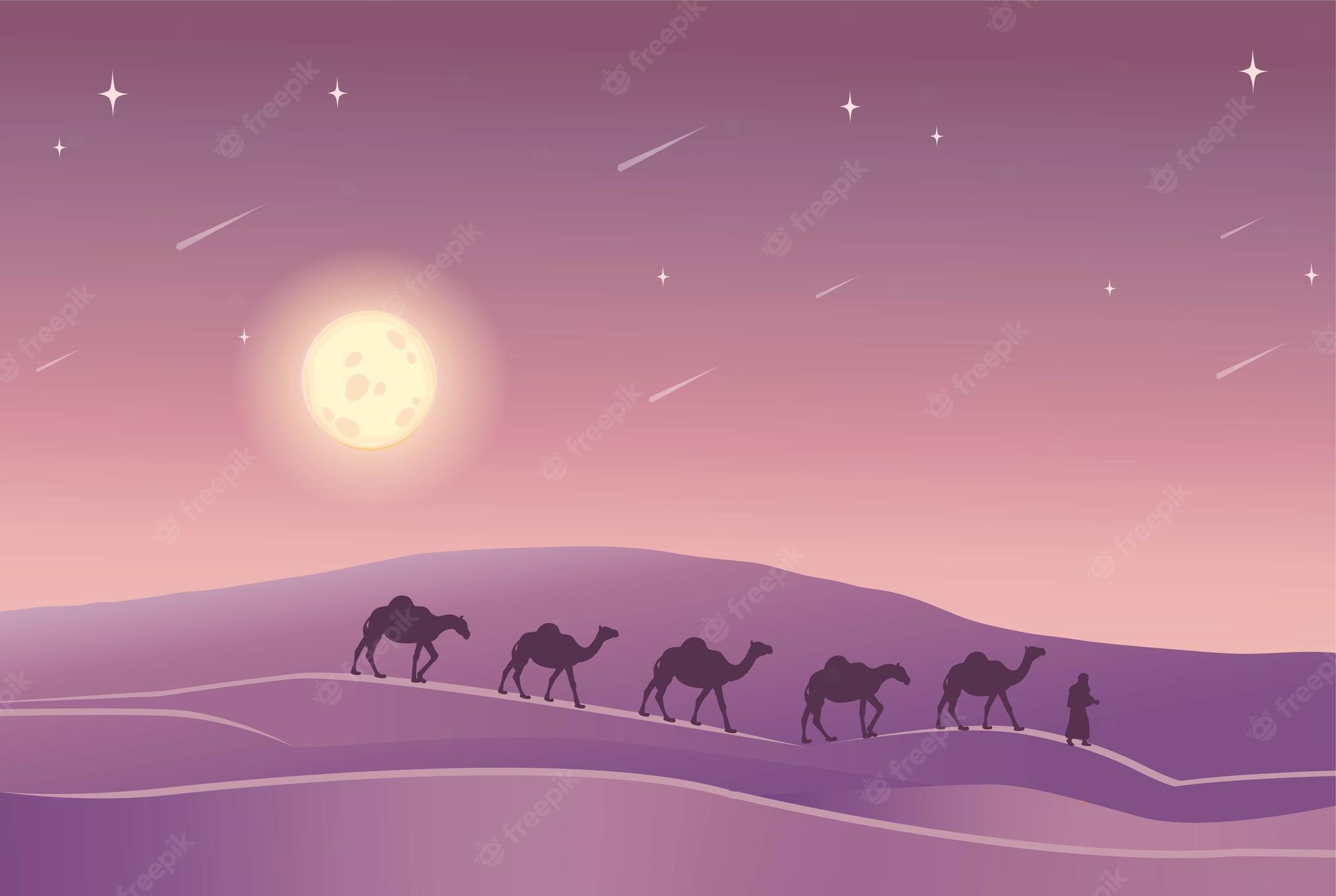 Arabian Desert Night Wallpapers