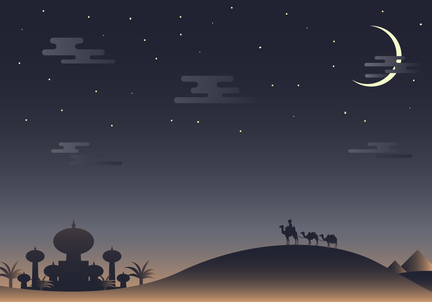 Arabian Desert Night Wallpapers