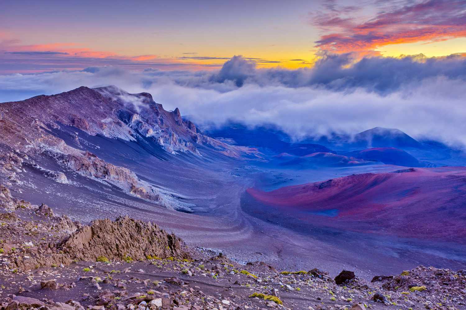 Maui Mountain Volcano Island Clouds Wallpapers