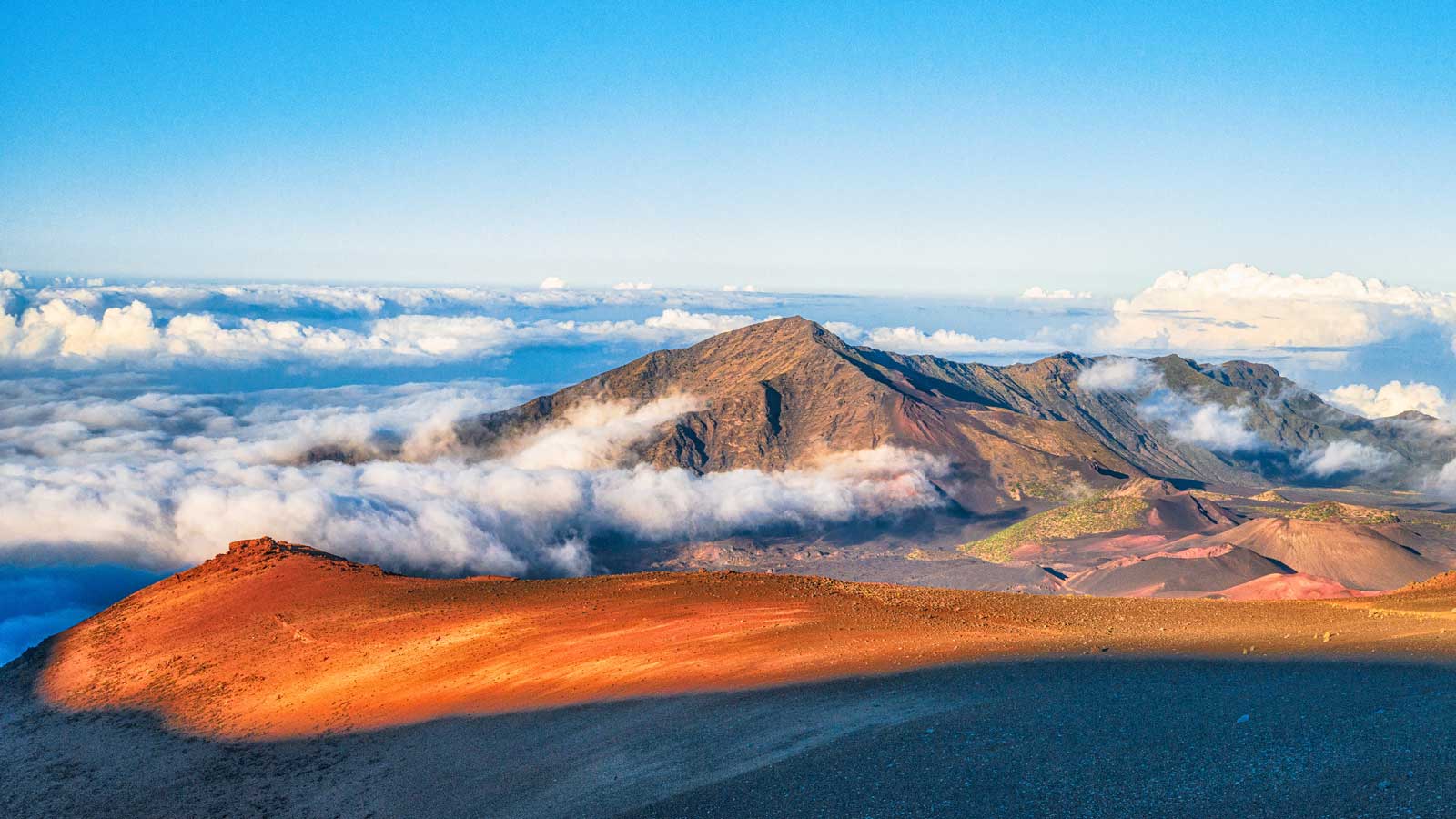 Maui Mountain Volcano Island Clouds Wallpapers