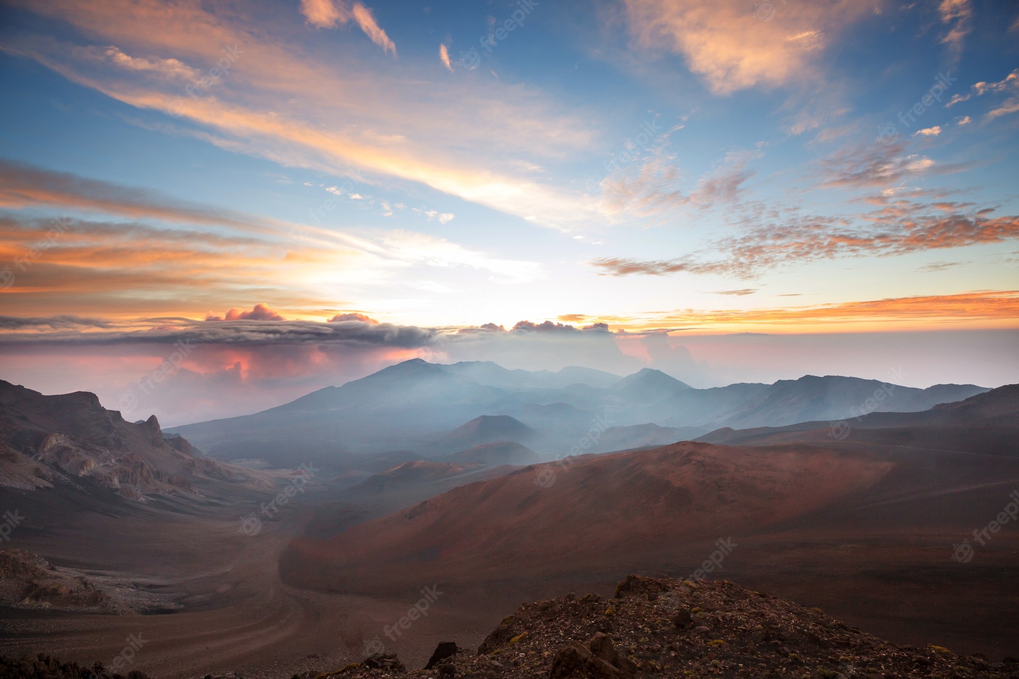 Maui Mountain Volcano Island Clouds Wallpapers