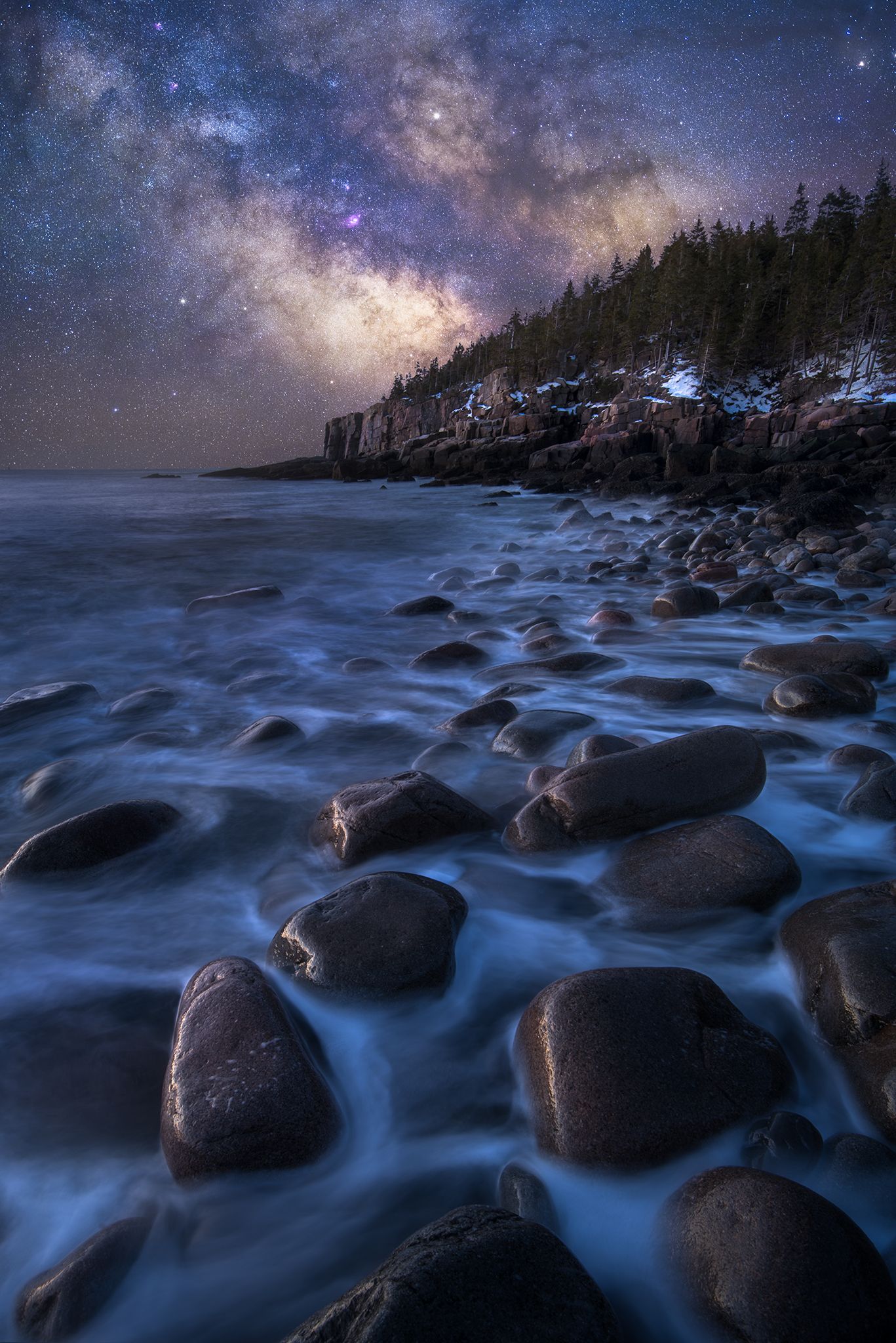 Milky Way Over Otter Cliffs Wallpapers