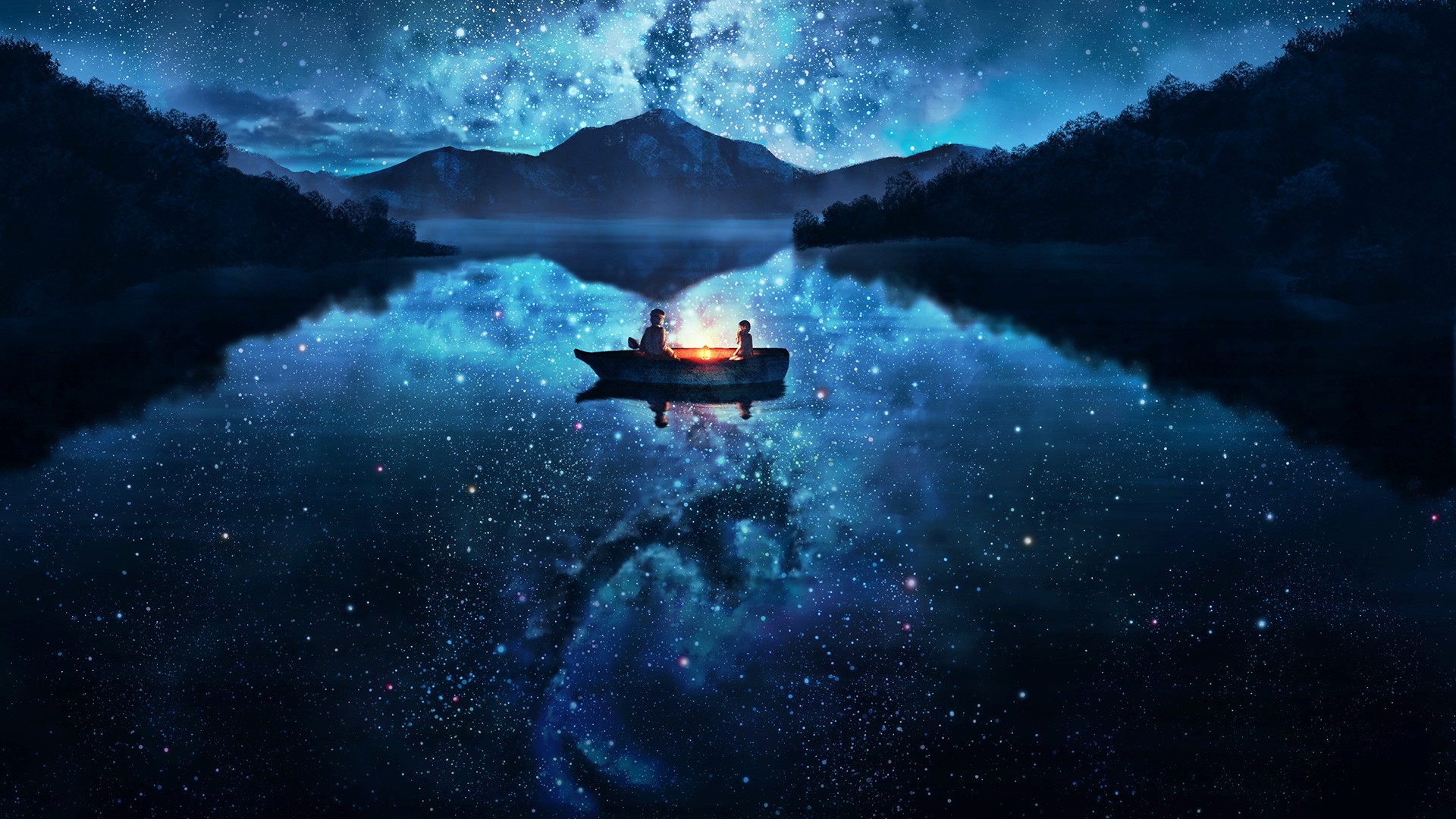 Milky Way Reflection Lake Wallpapers