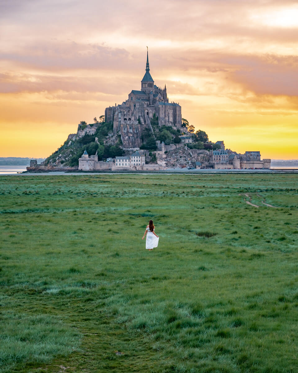 Mont Saint-Michel At Sunrise Wallpapers