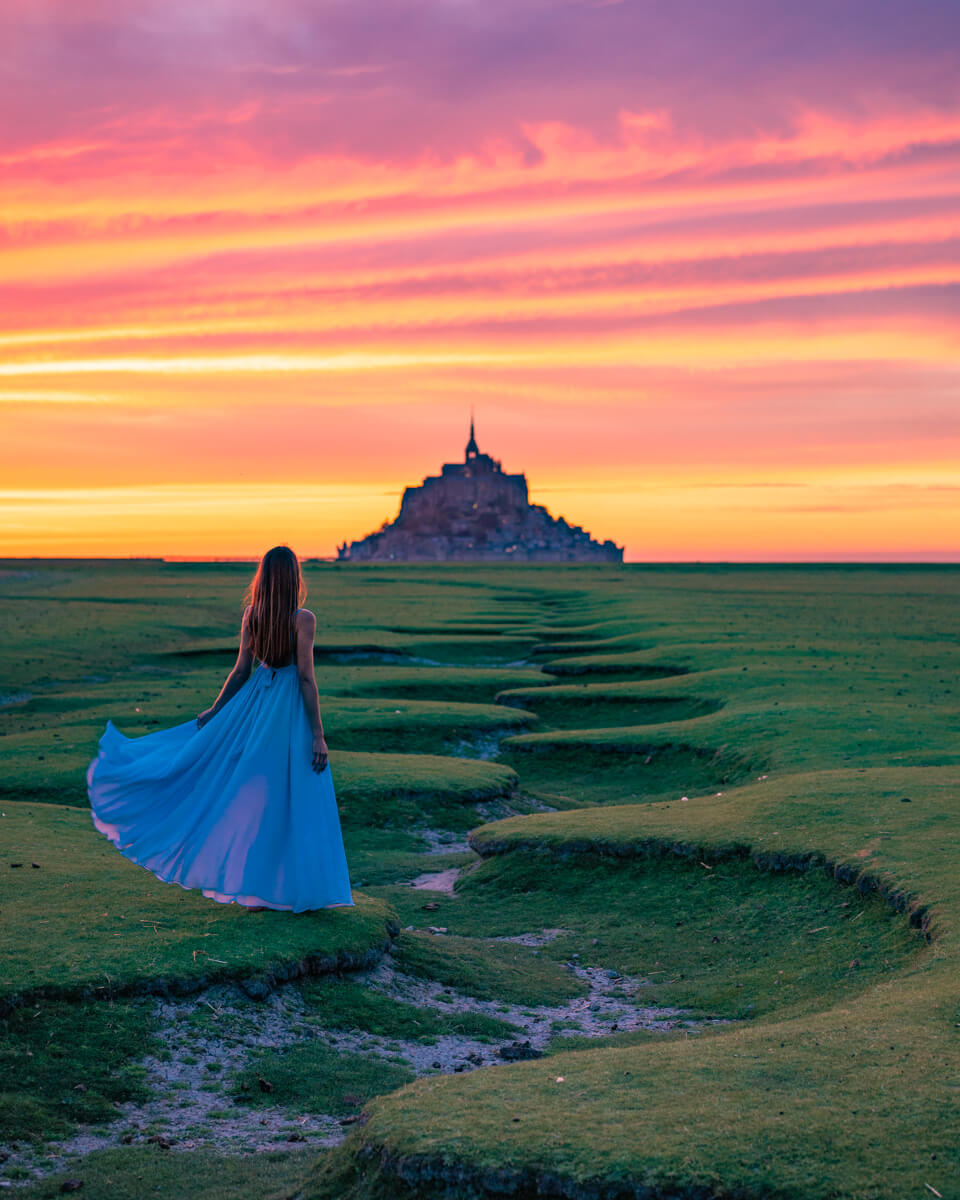 Mont Saint-Michel At Sunrise Wallpapers