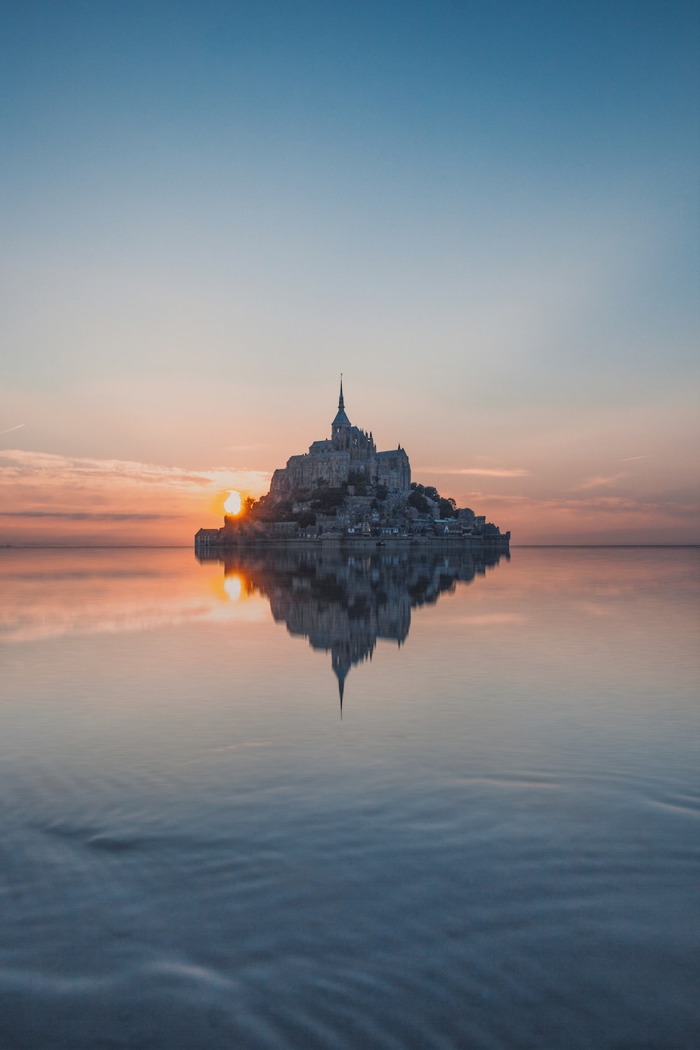 Mont Saint-Michel At Sunrise Wallpapers