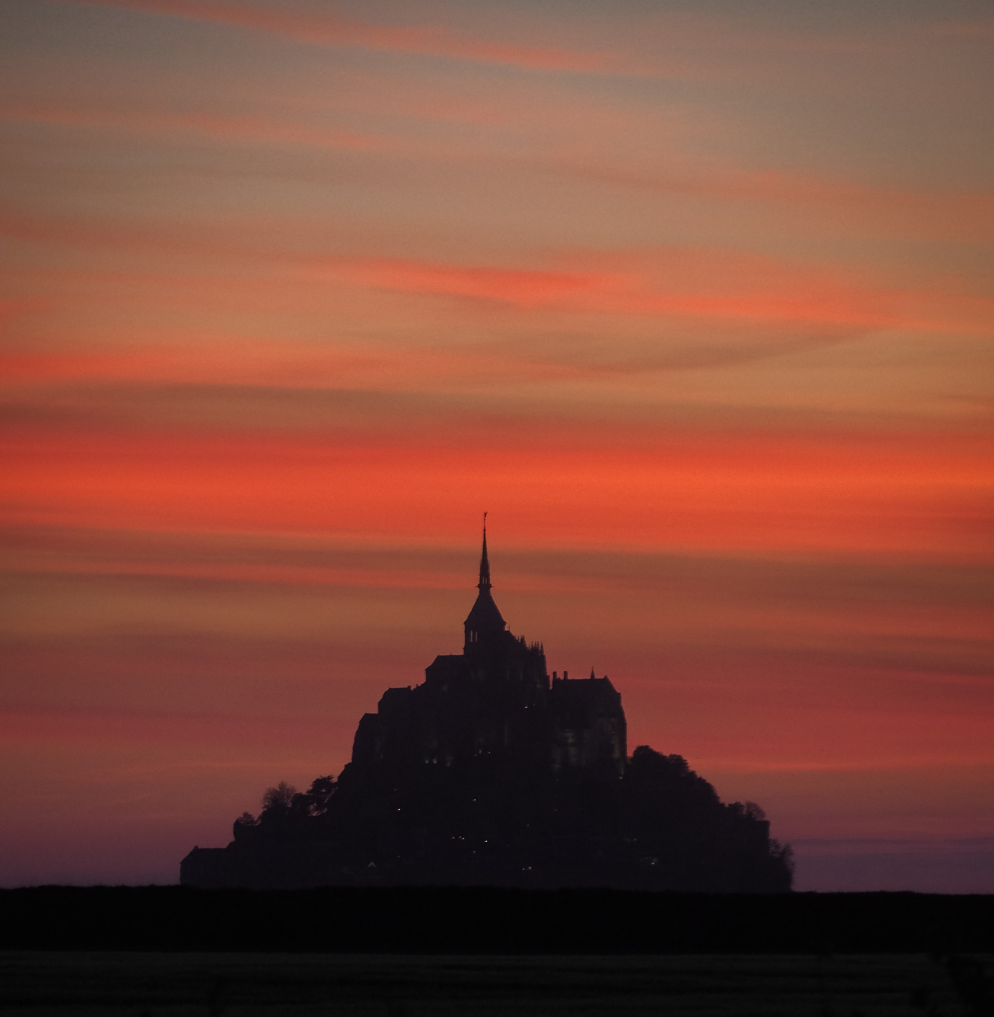 Mont Saint-Michel At Sunrise Wallpapers