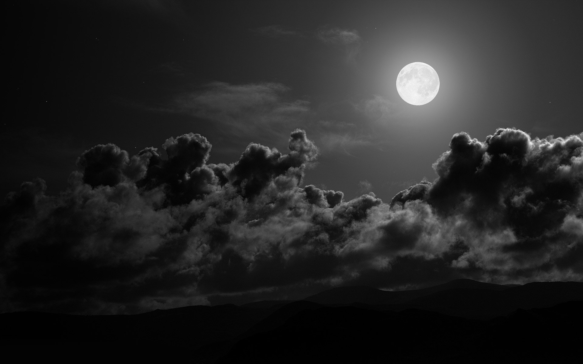 Moon And Clouds Wallpapers