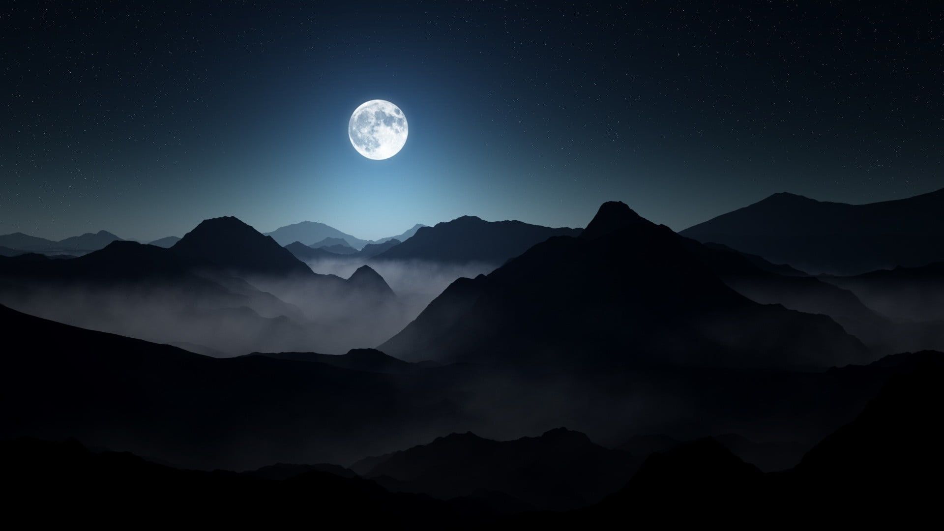 Moonlight Landscape Wallpapers