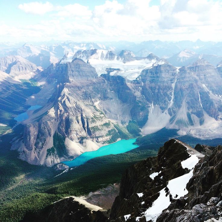 Moraine Lake Canadian Rockies Drone View Wallpapers