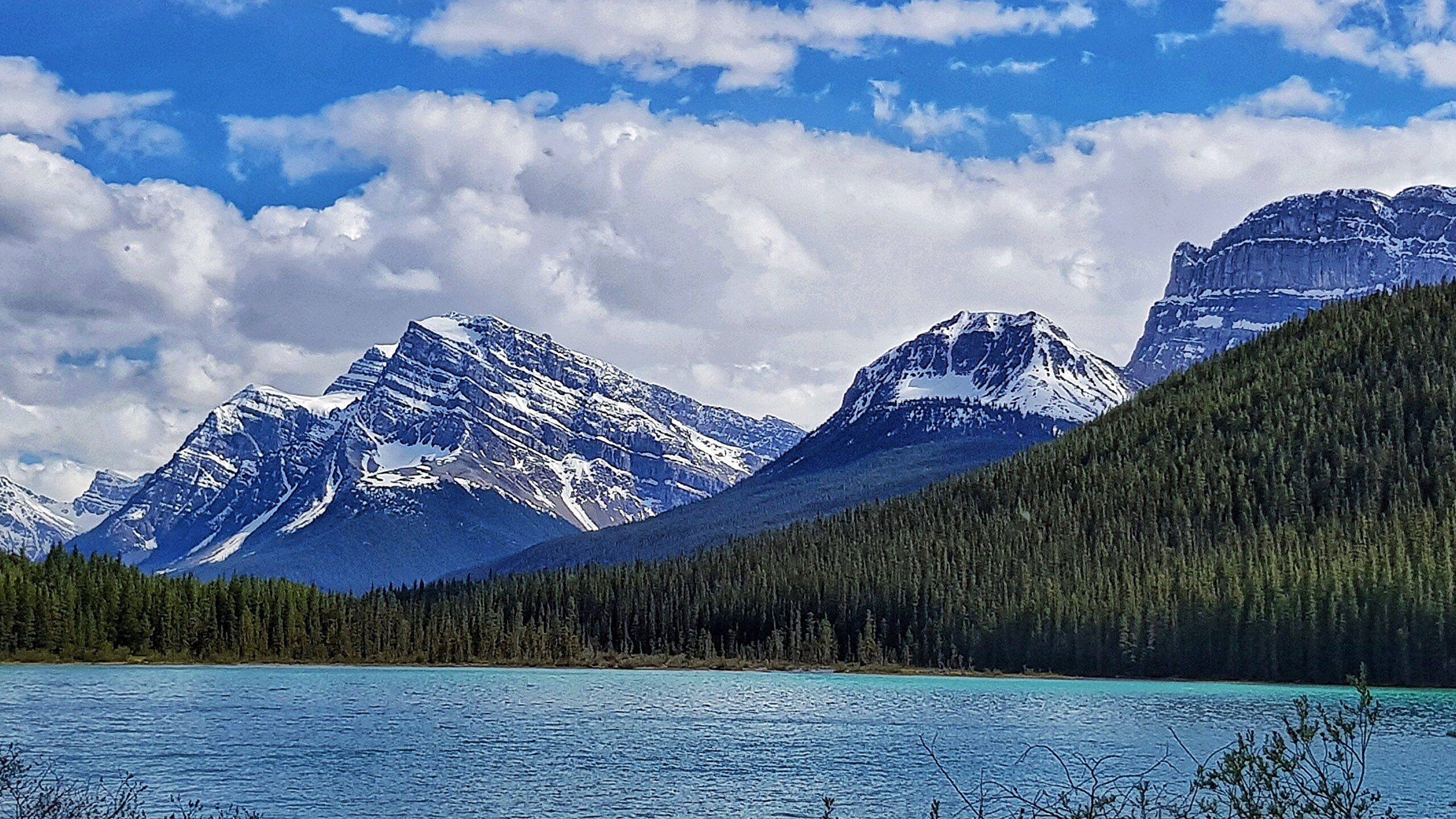 Moraine Lake Canadian Rockies Drone View Wallpapers