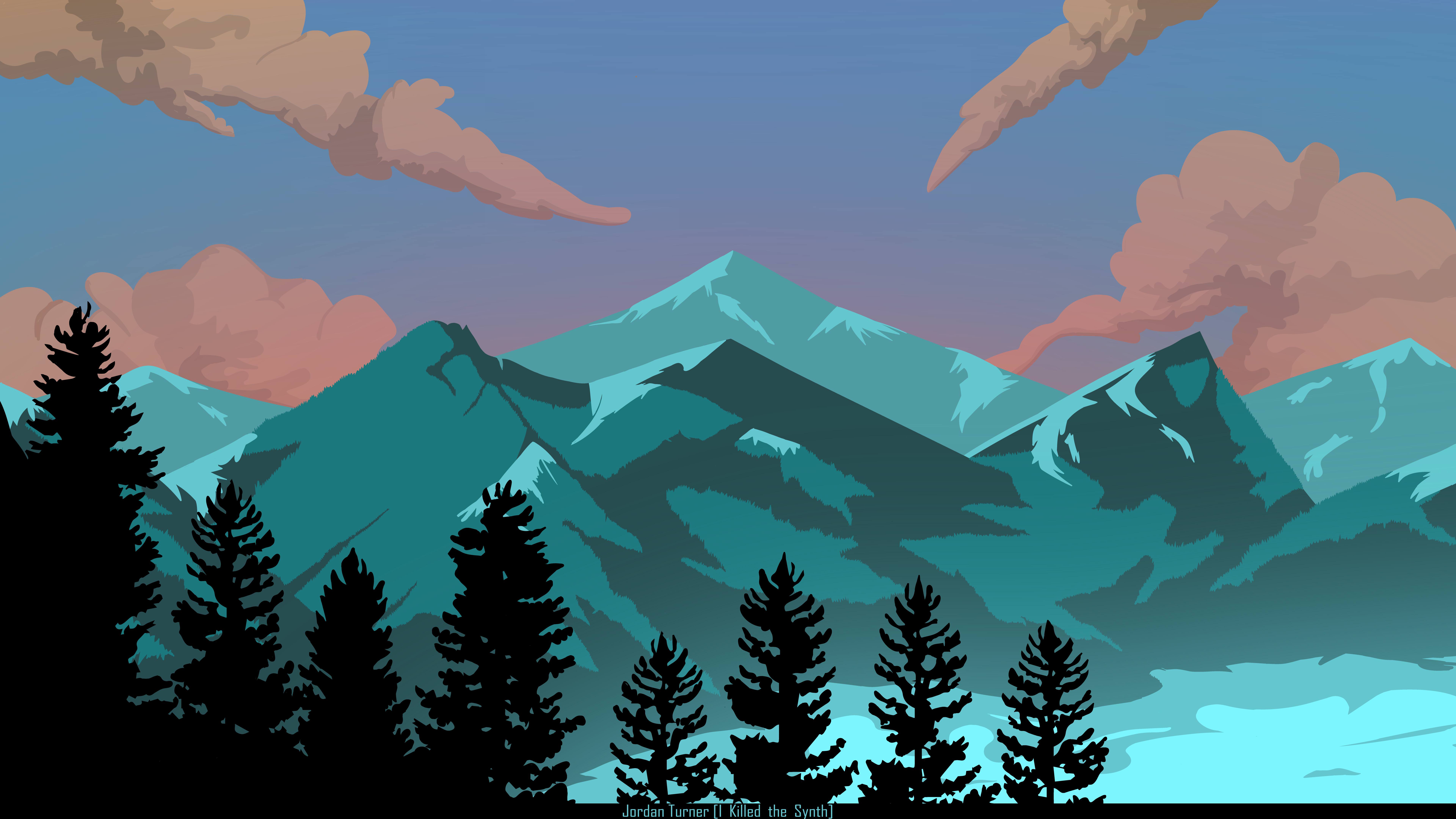 Mountain Illustration Wallpapers