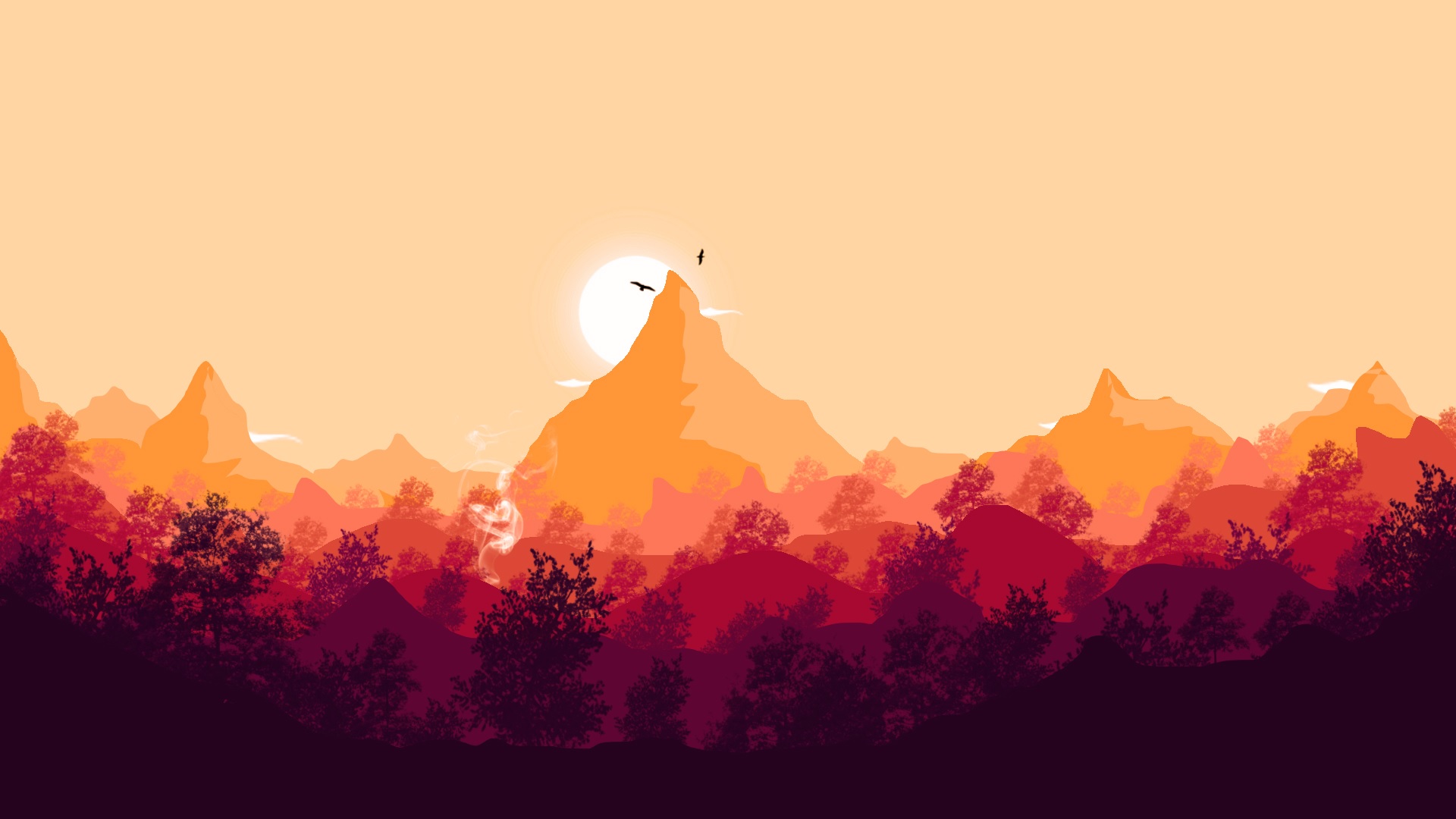 Mountain Illustration Wallpapers