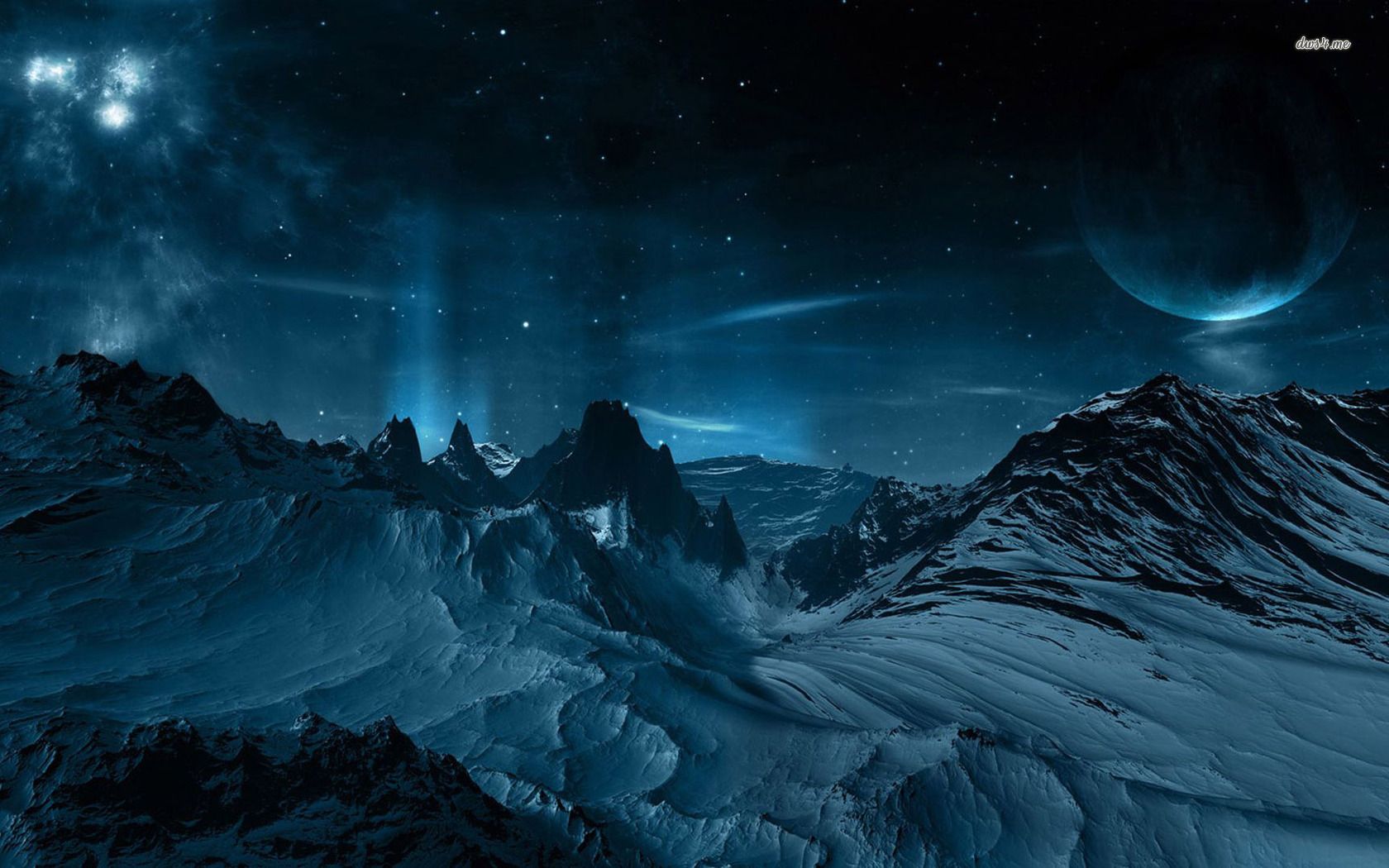 Mountain Night Sky Wallpapers