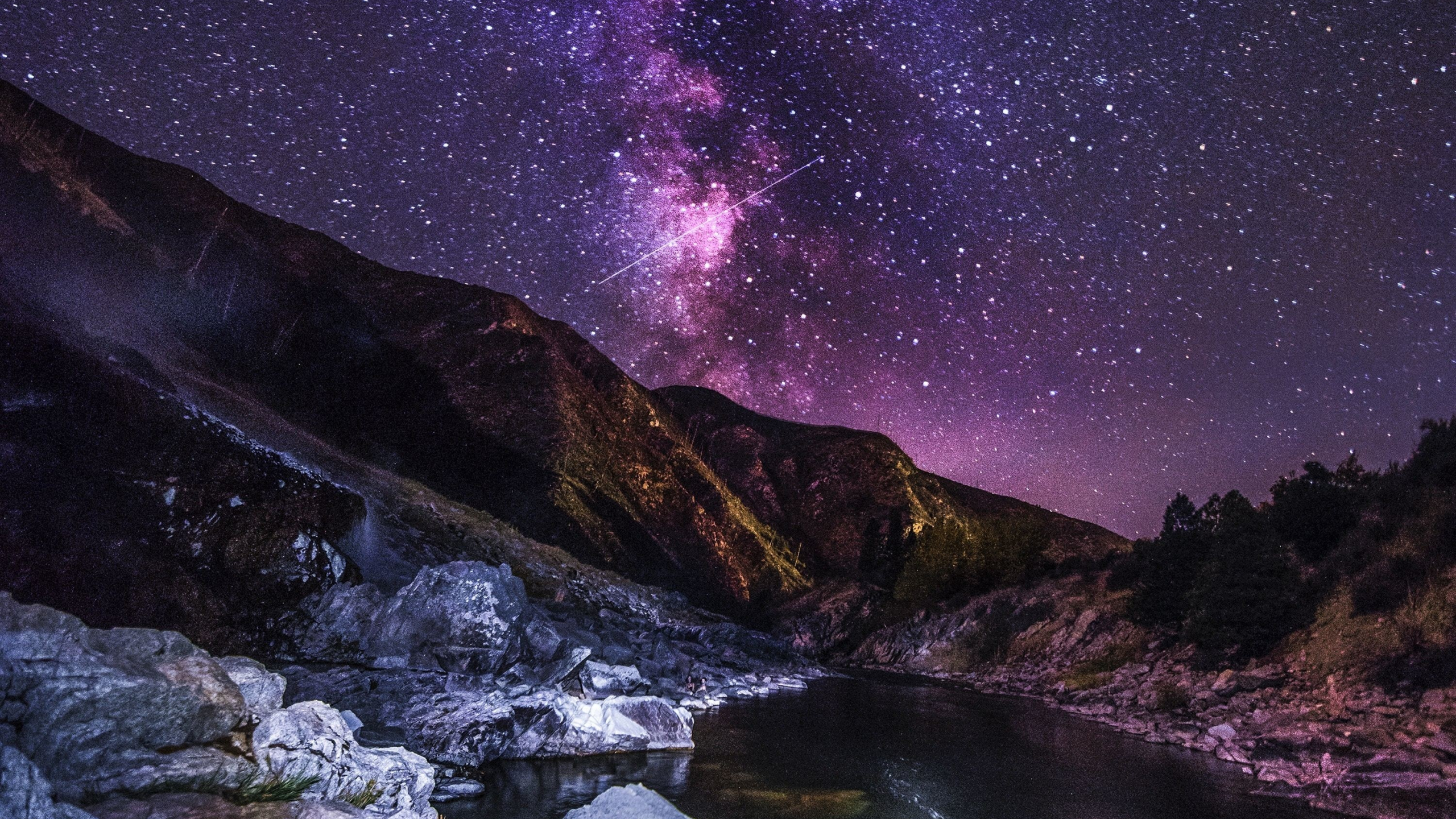 Mountain Night Sky Wallpapers