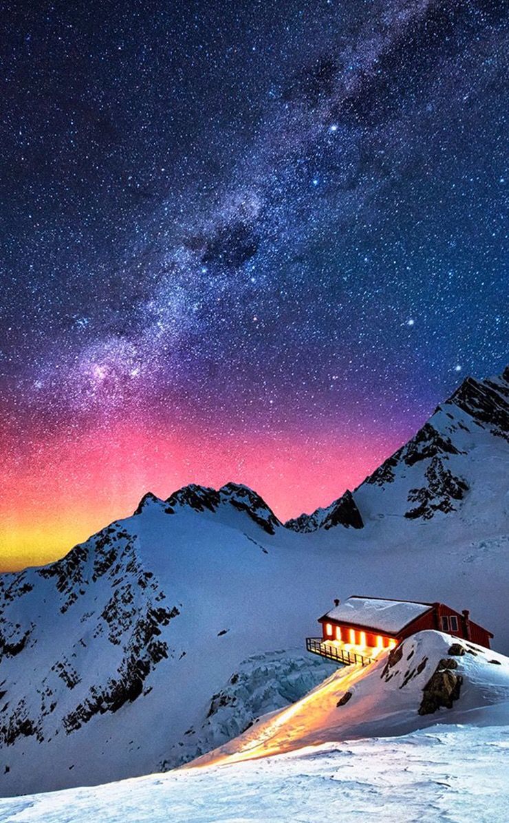 Mountain Night Sky Wallpapers