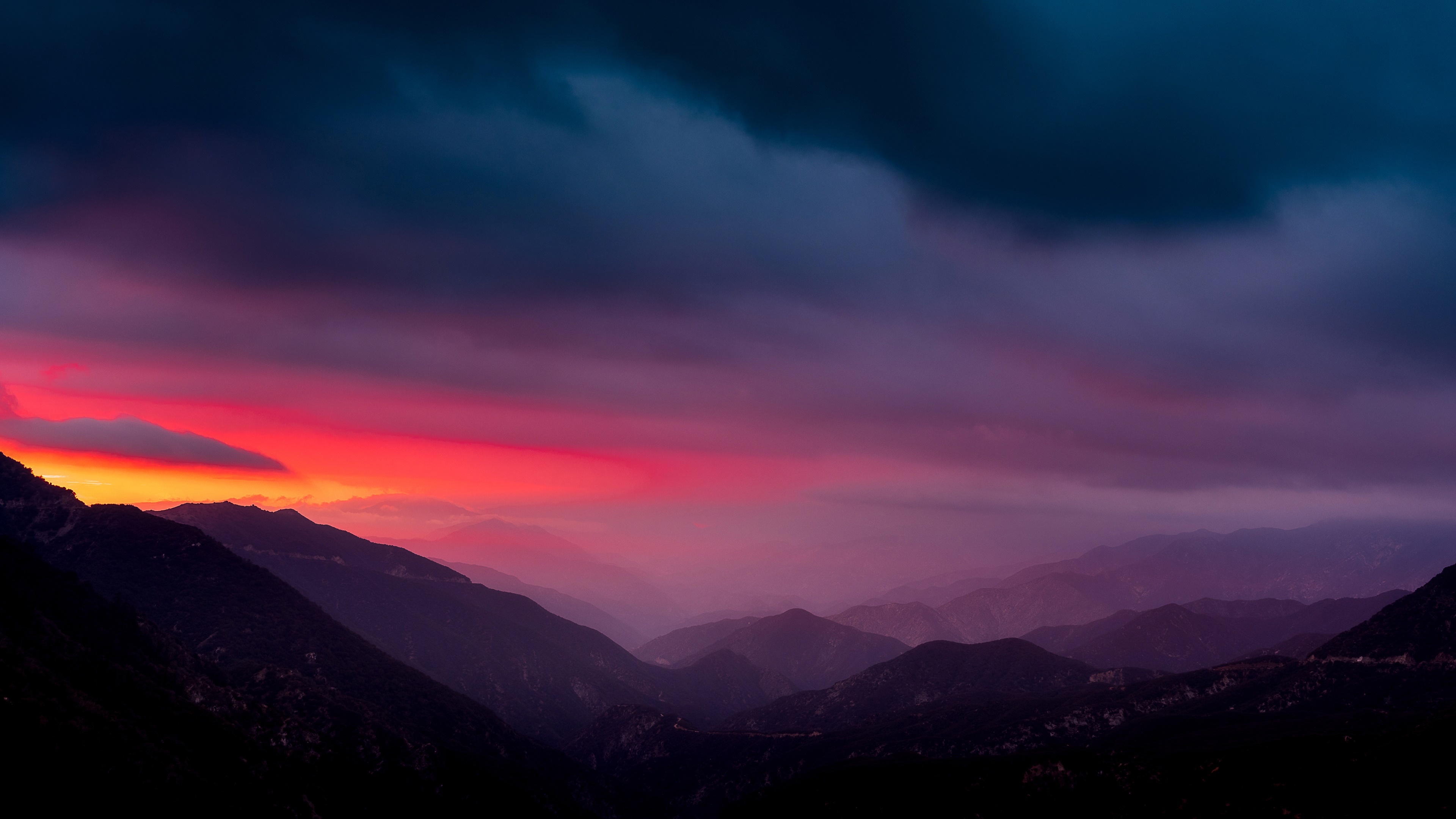 Mountain Sunset 4K Wallpapers