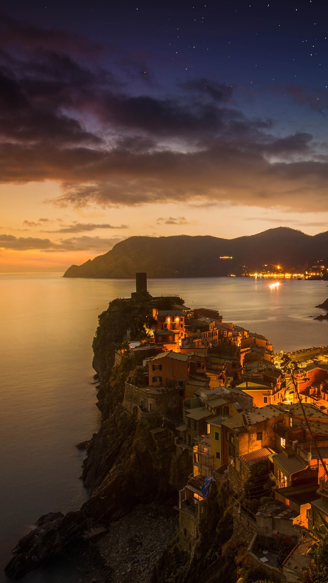 Mountain View In Italy Sunset Wallpapers