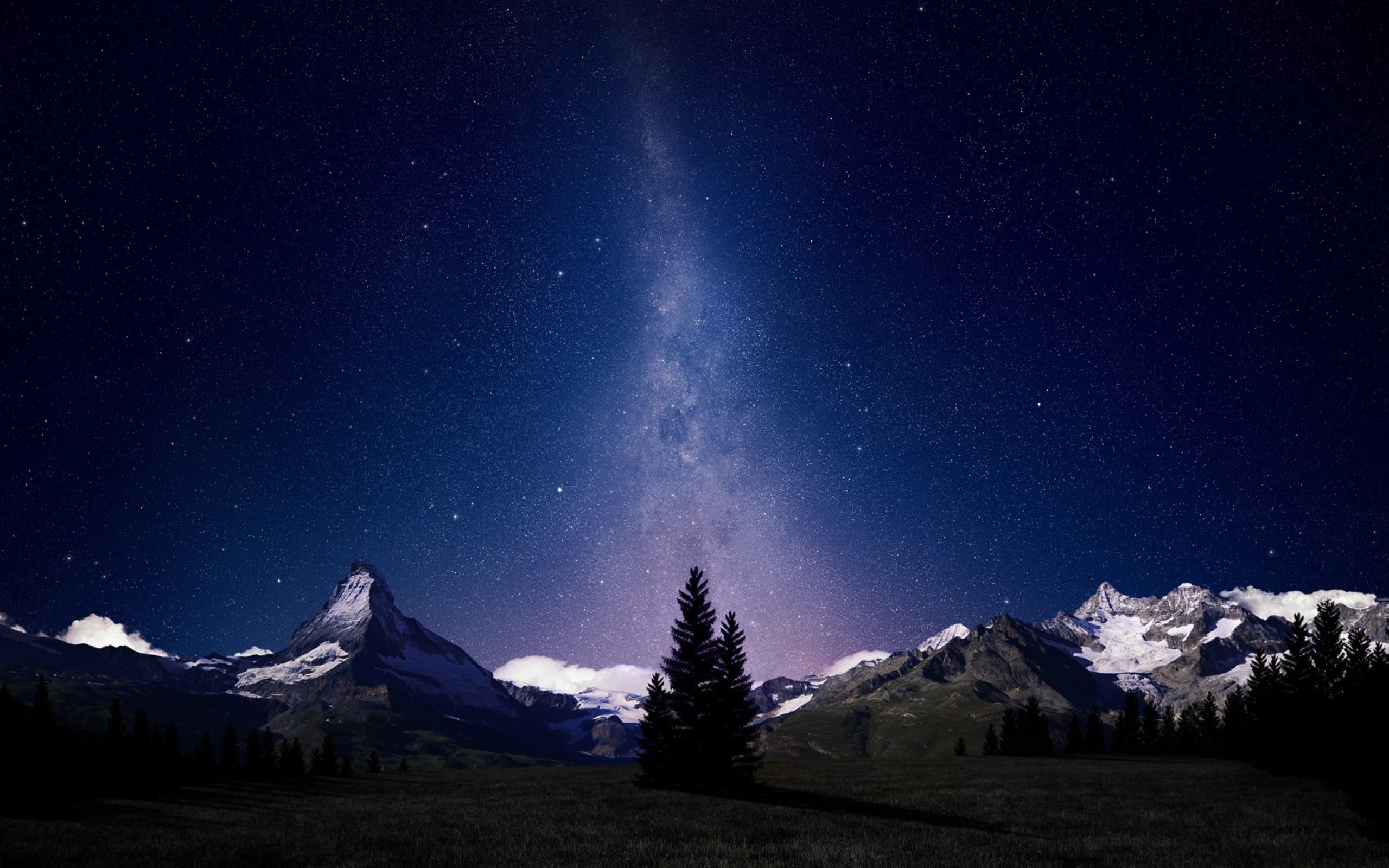 Mountains And Stars Wallpapers