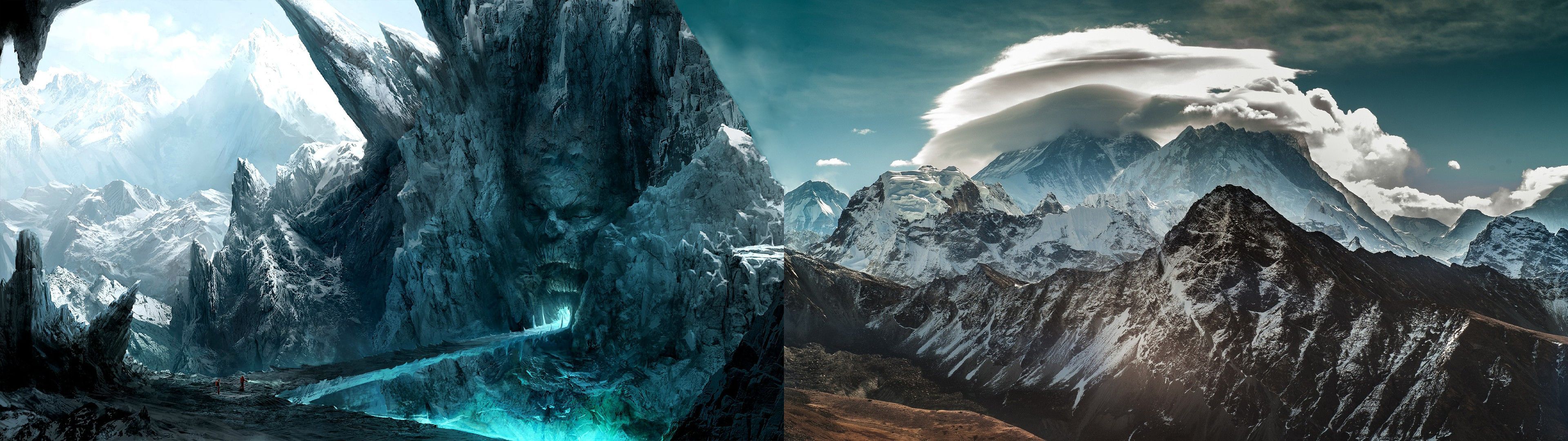 Mountains Dual Screen Wallpapers