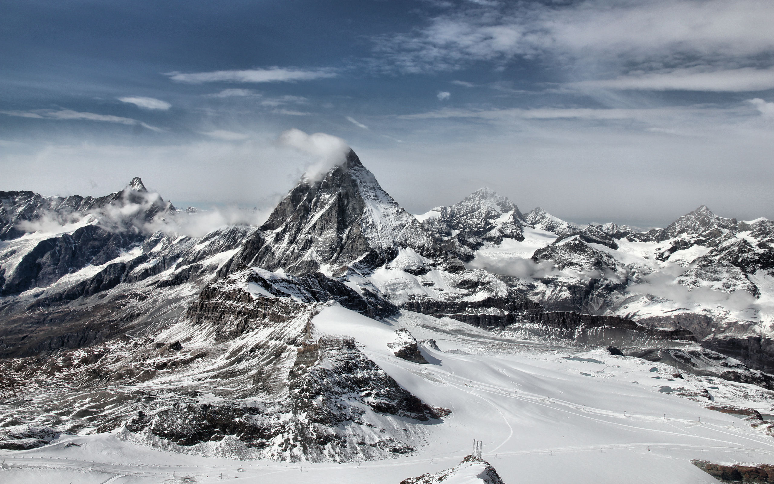 Mountains In Winter Snow Wallpapers