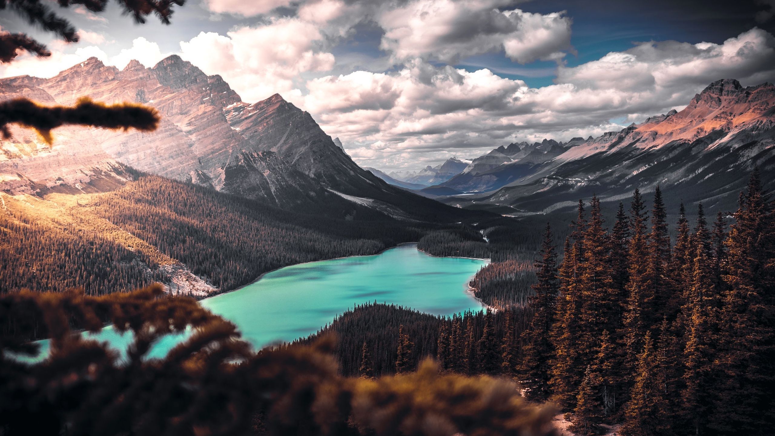 Mountains Lake Clouds Wallpapers