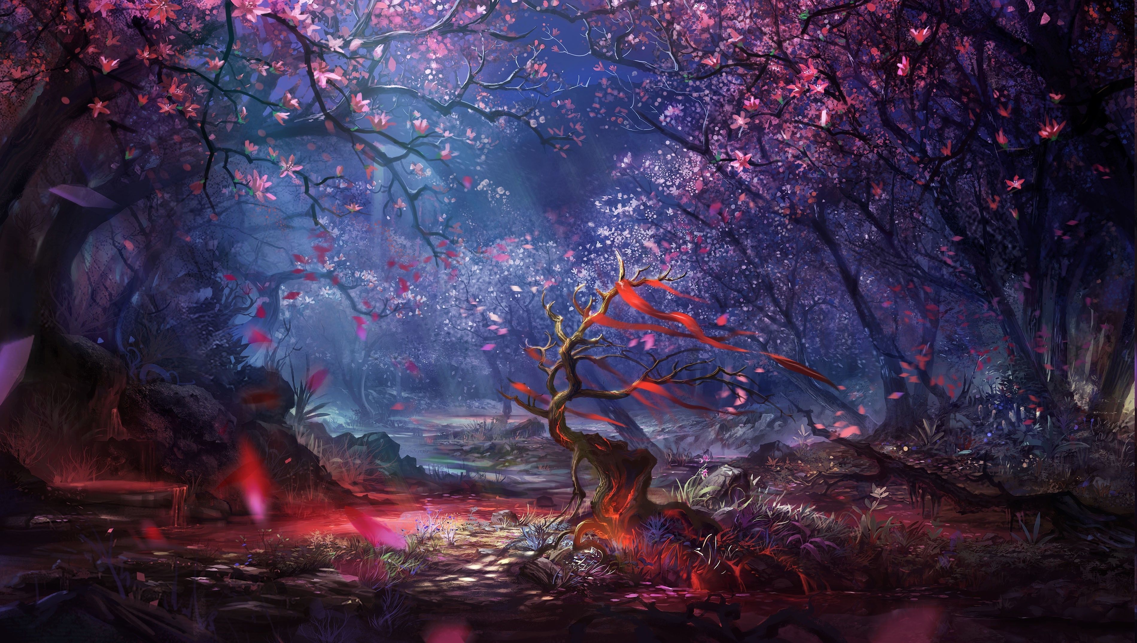 Mysterious Forest Art Wallpapers