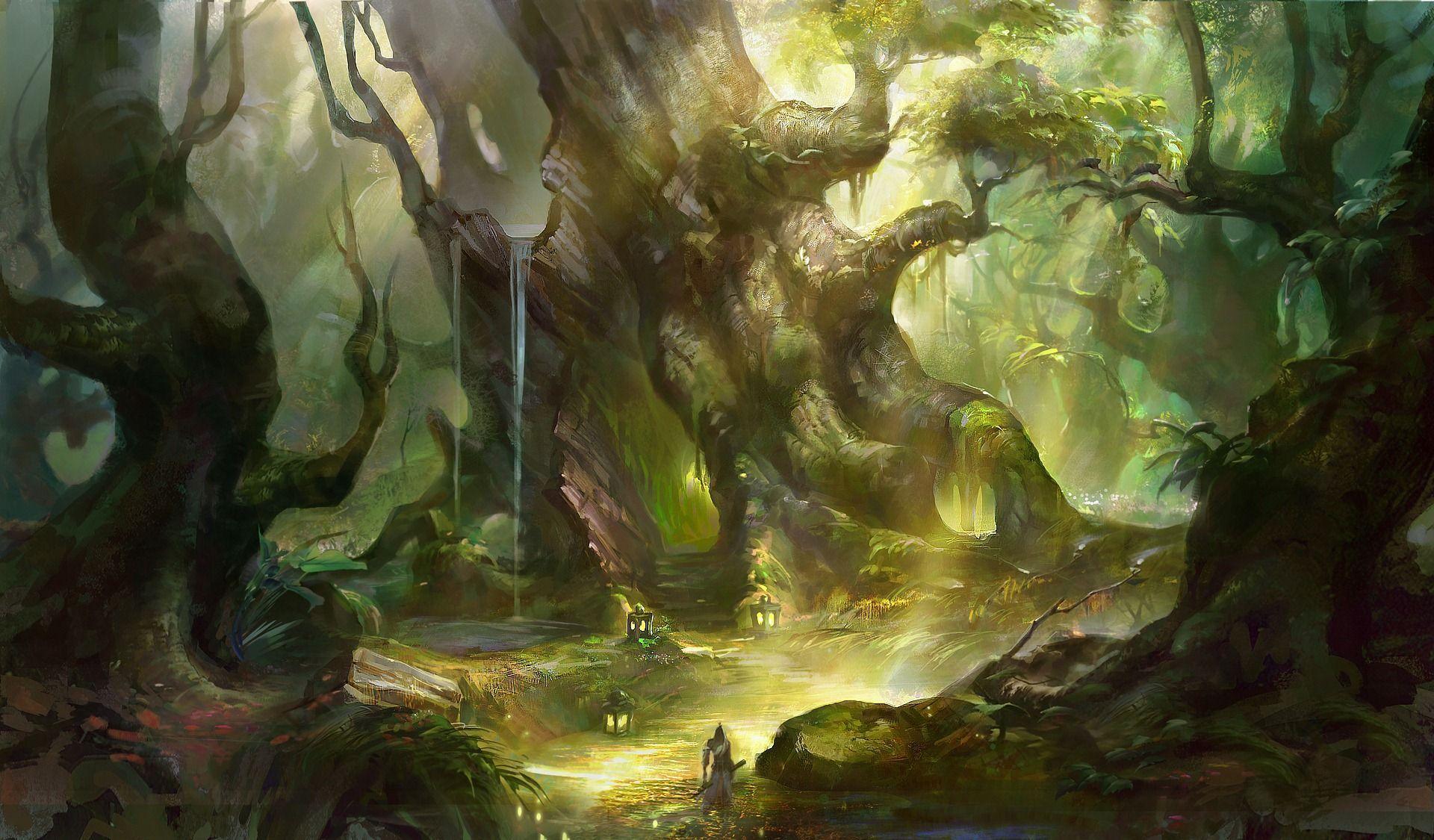 Mysterious Forest Art Wallpapers