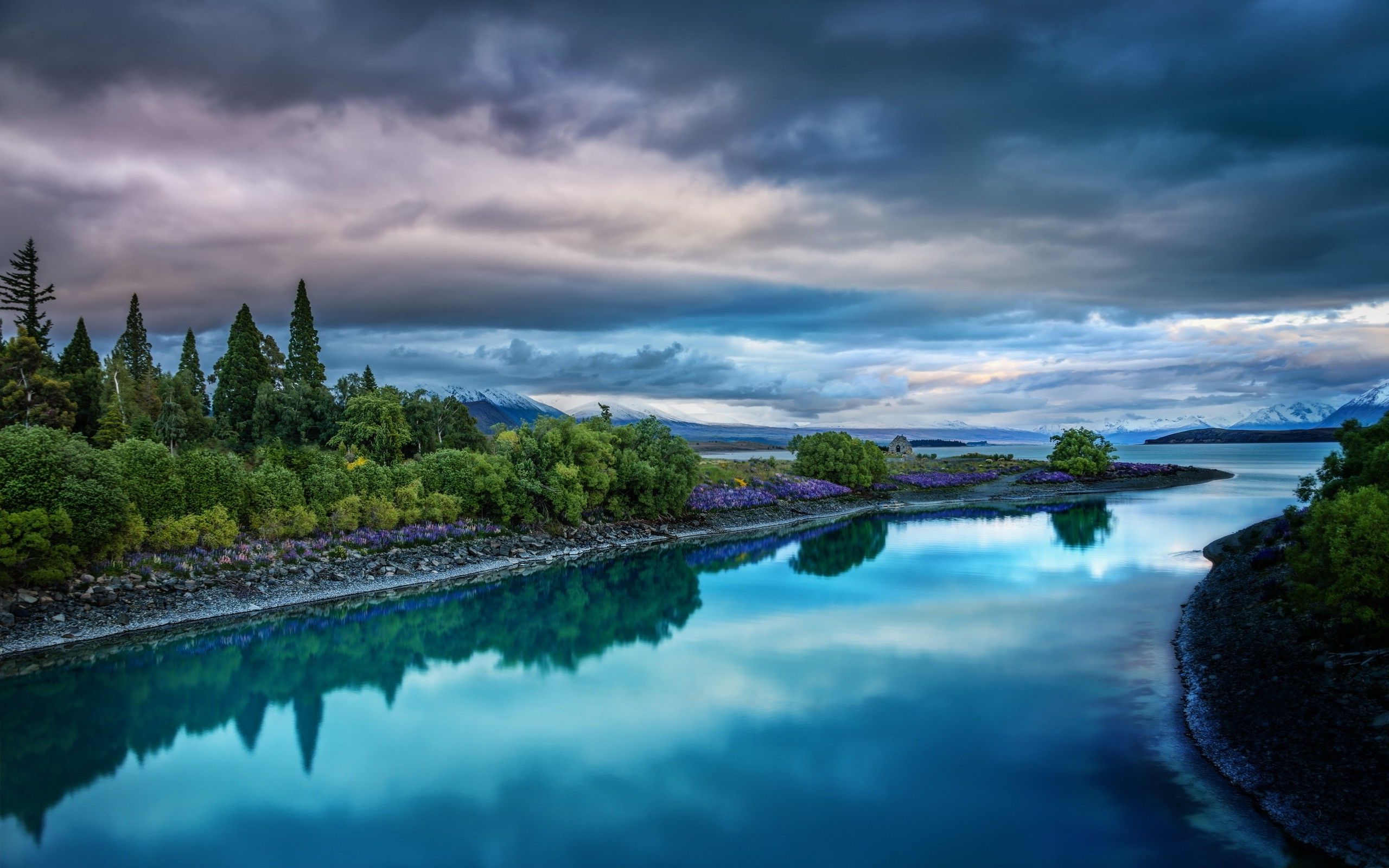 Nature Lake Reflection On River Wallpapers