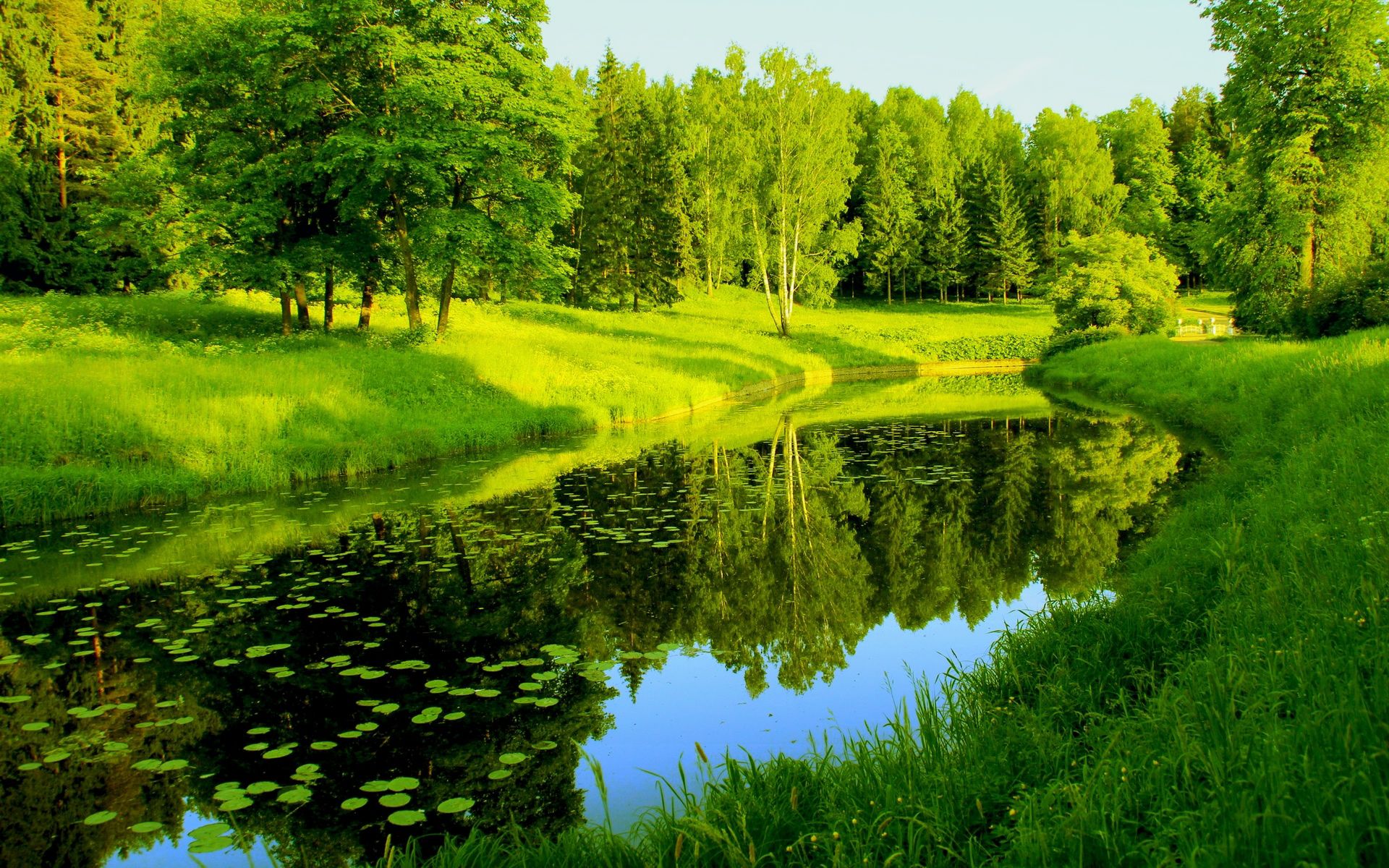 Nature Lake Reflection On River Wallpapers