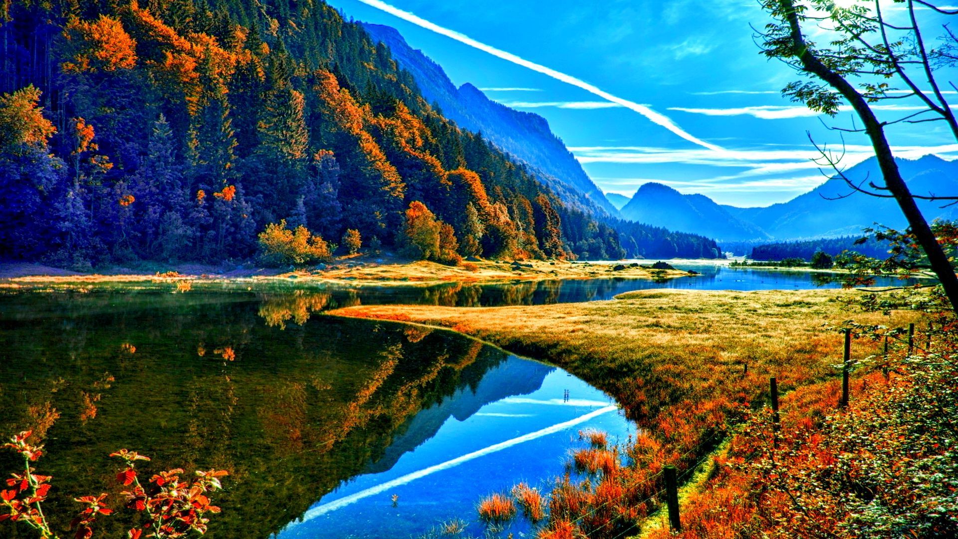 Nature Lake Reflection On River Wallpapers