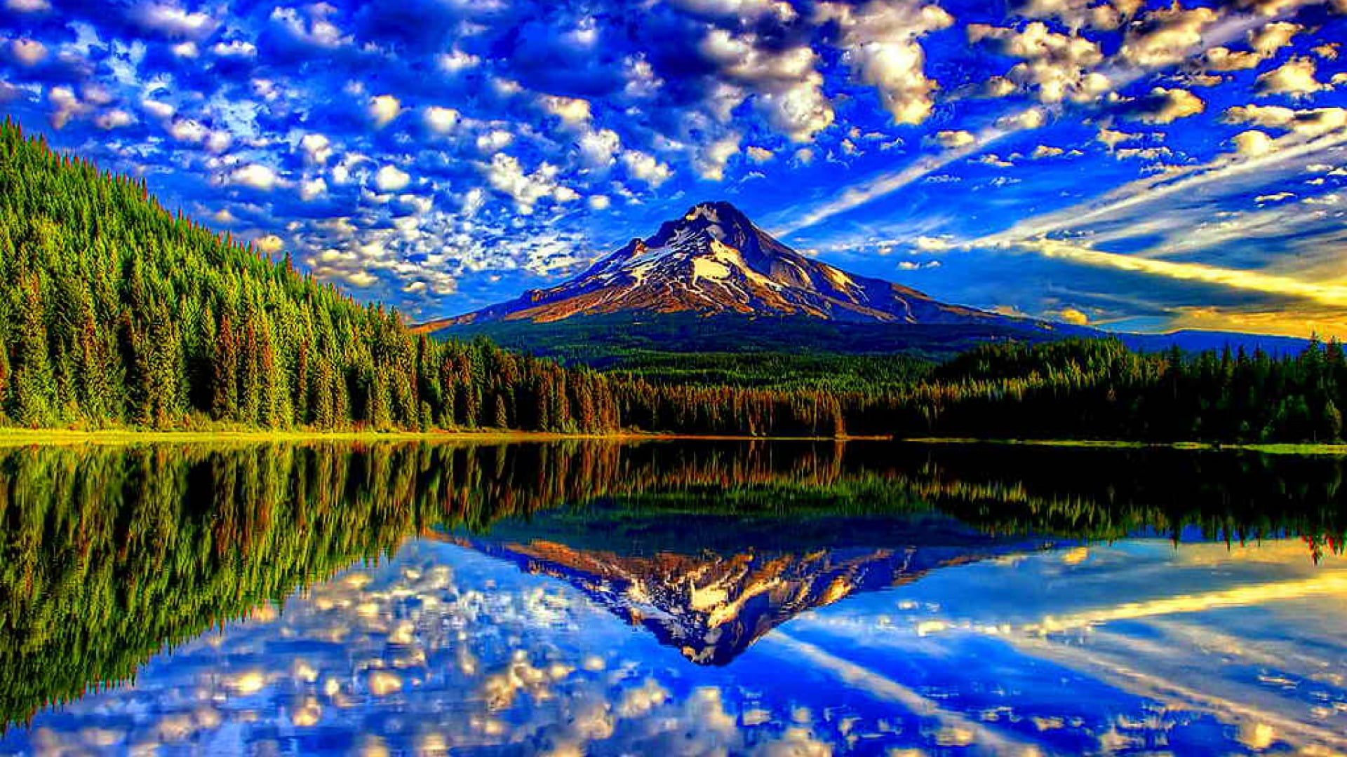 Nature Lake Reflection On River Wallpapers