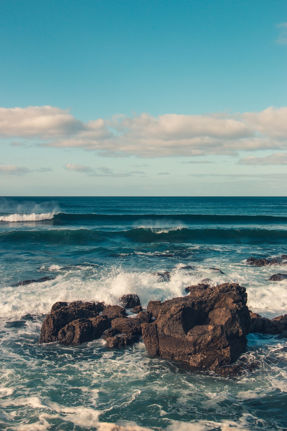 Nature Water Beach Rock Beautiful Sky Wallpapers