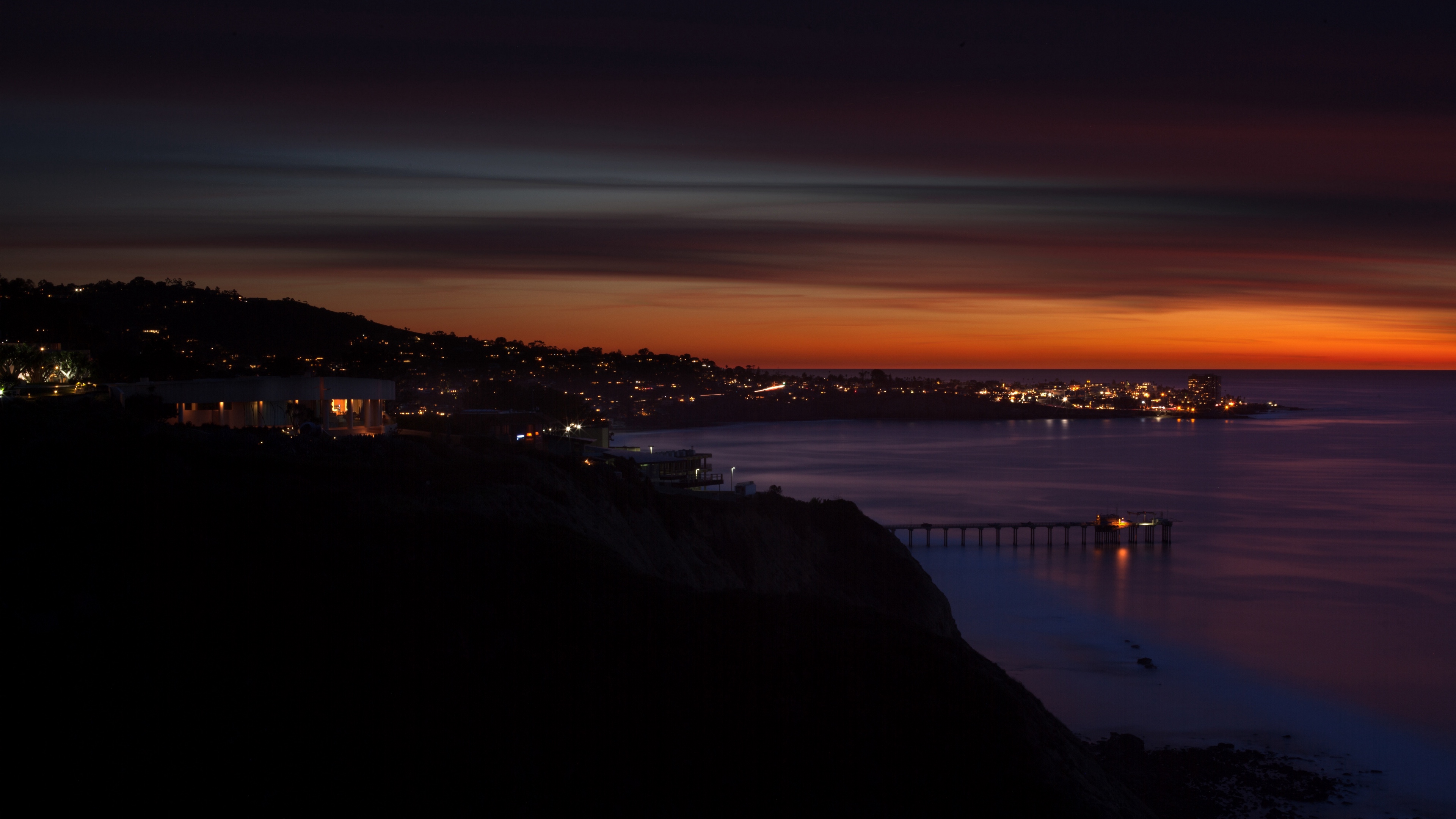 Night At Beach 4K Wallpapers