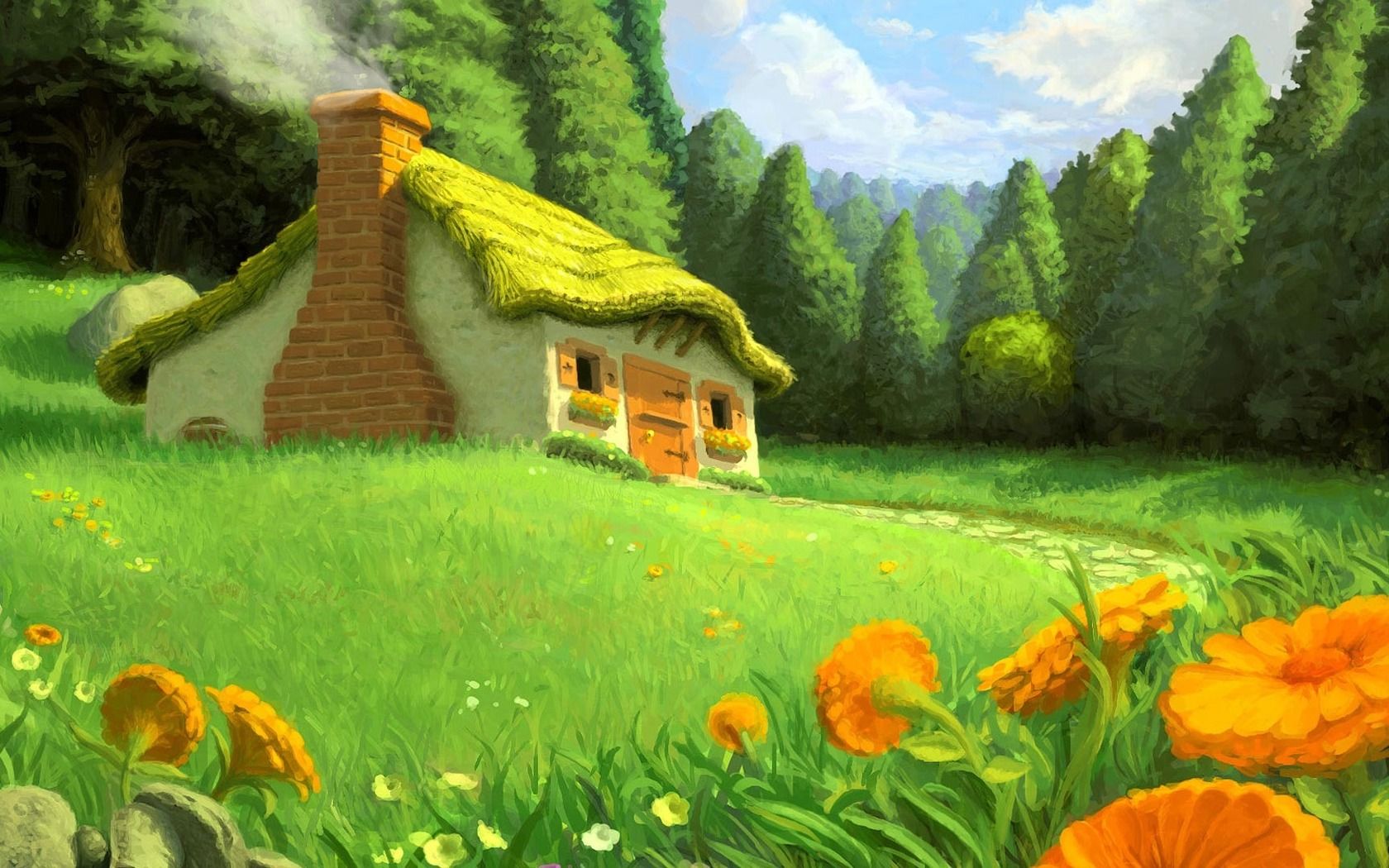 Old House In Forest Wallpapers