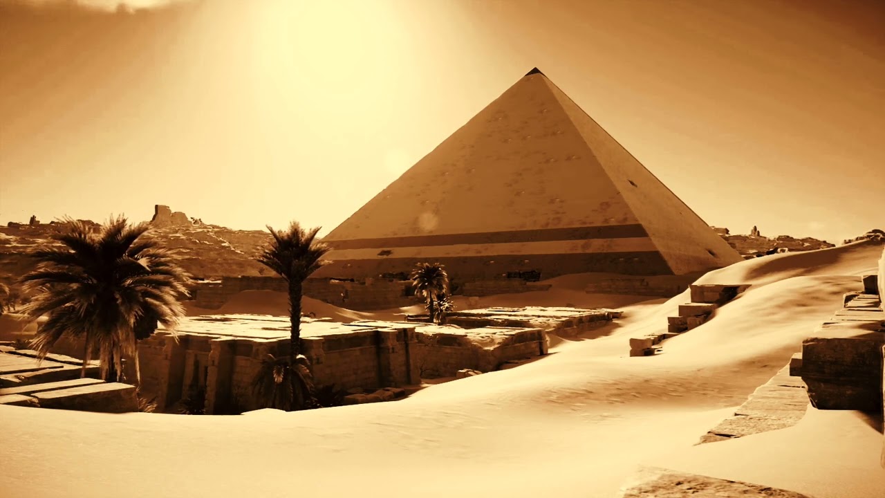 Pyramid In Desert Wallpapers