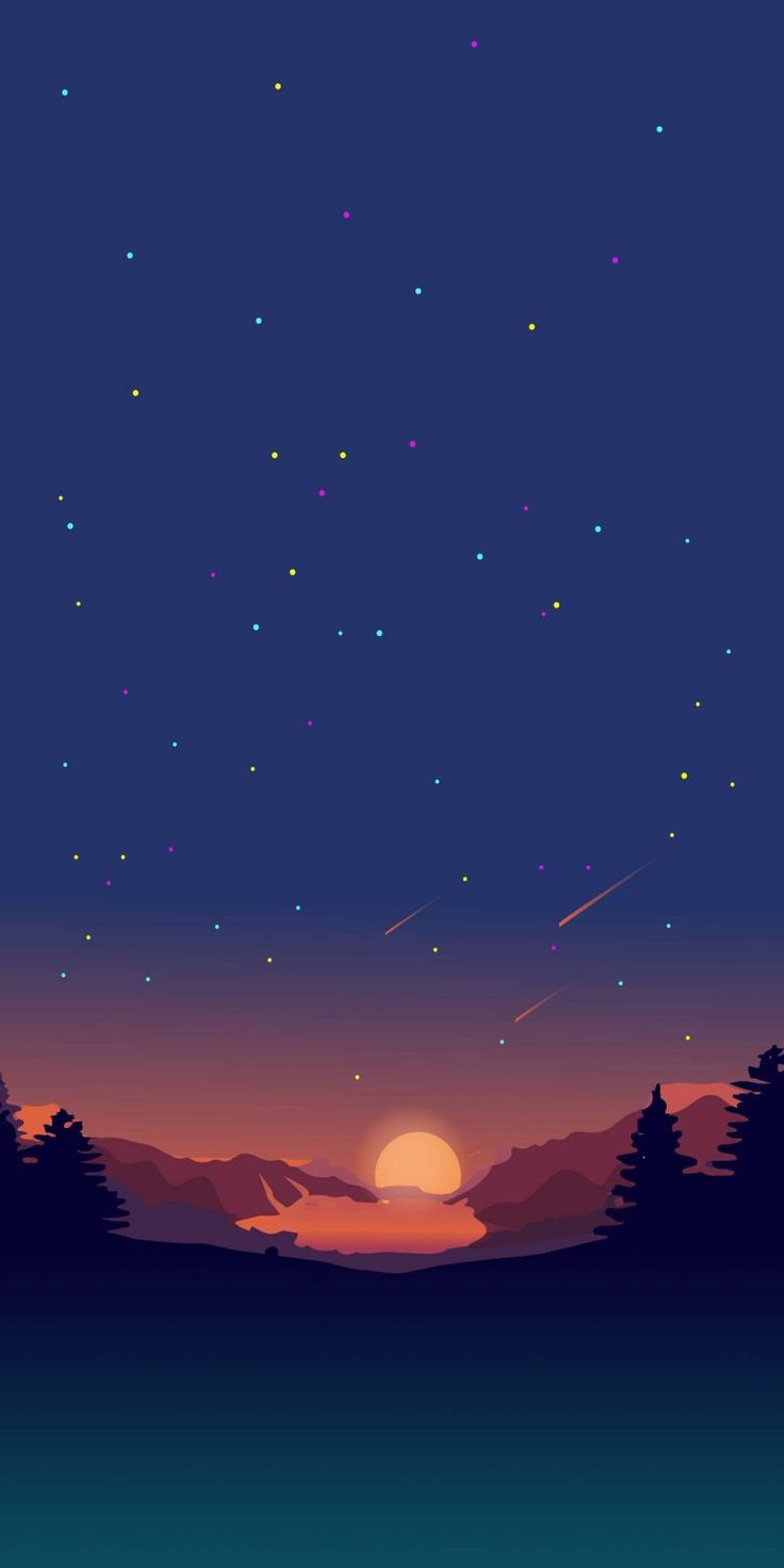 Scenery Sunset Stars Wallpapers