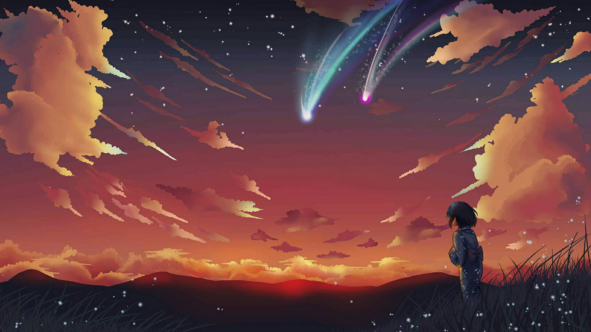 Scenery Sunset Stars Wallpapers