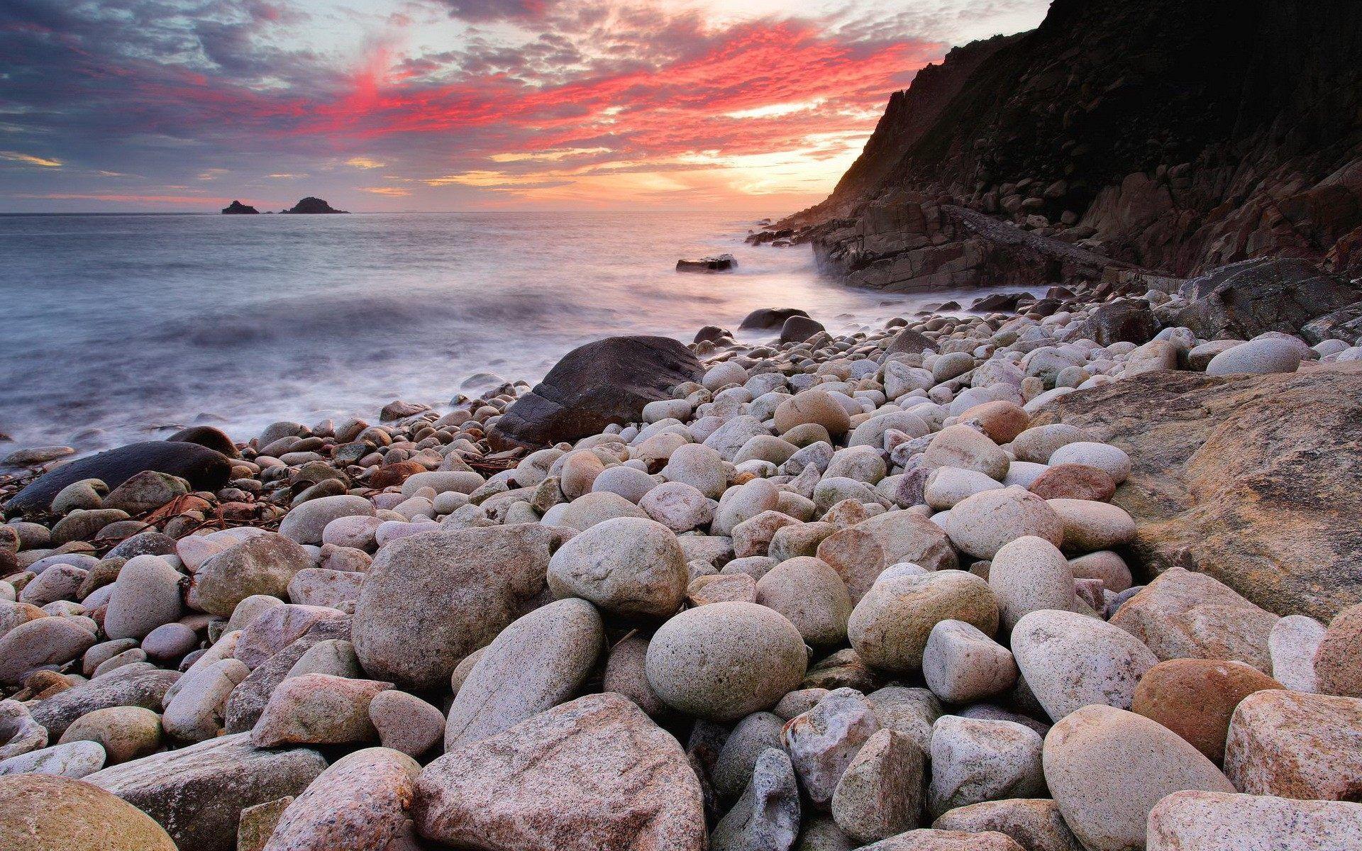 Sea Stone Near Coastline Wallpapers