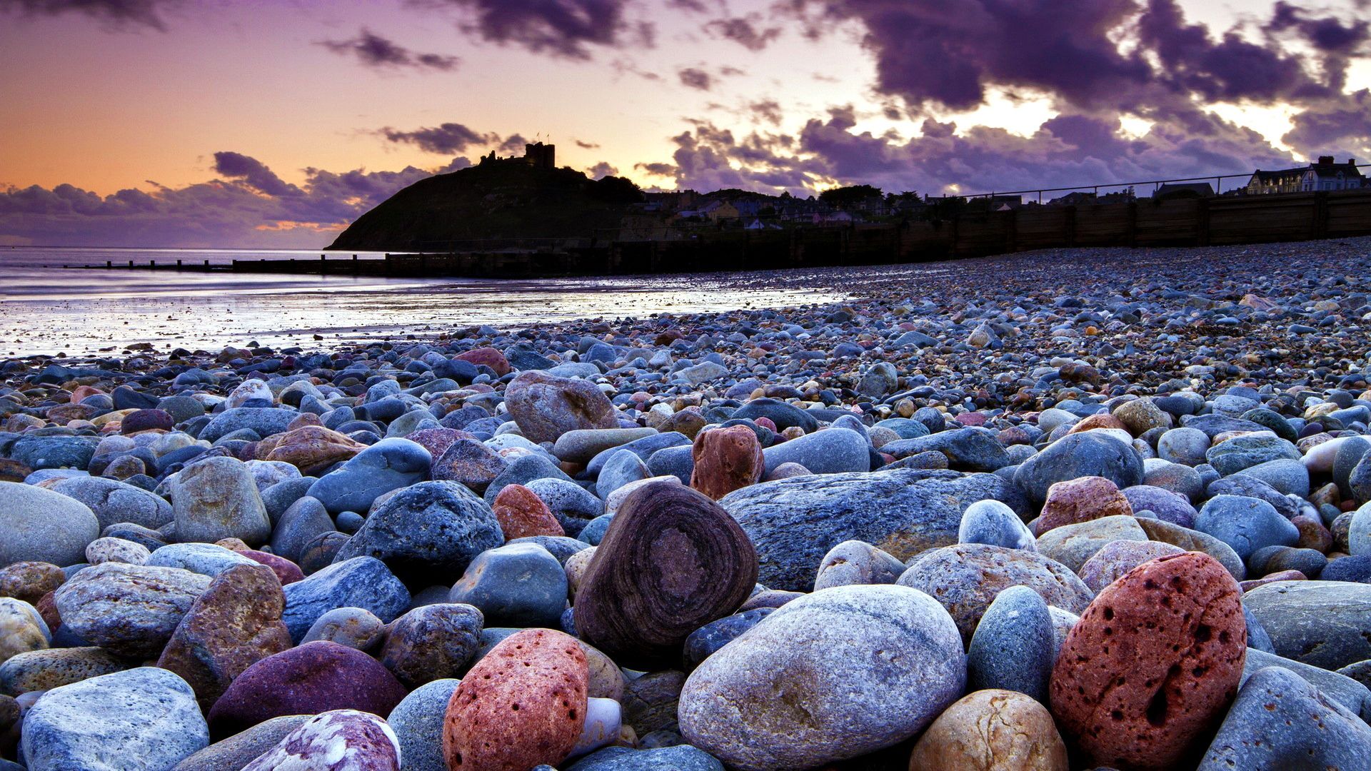 Sea Stone Near Coastline Wallpapers