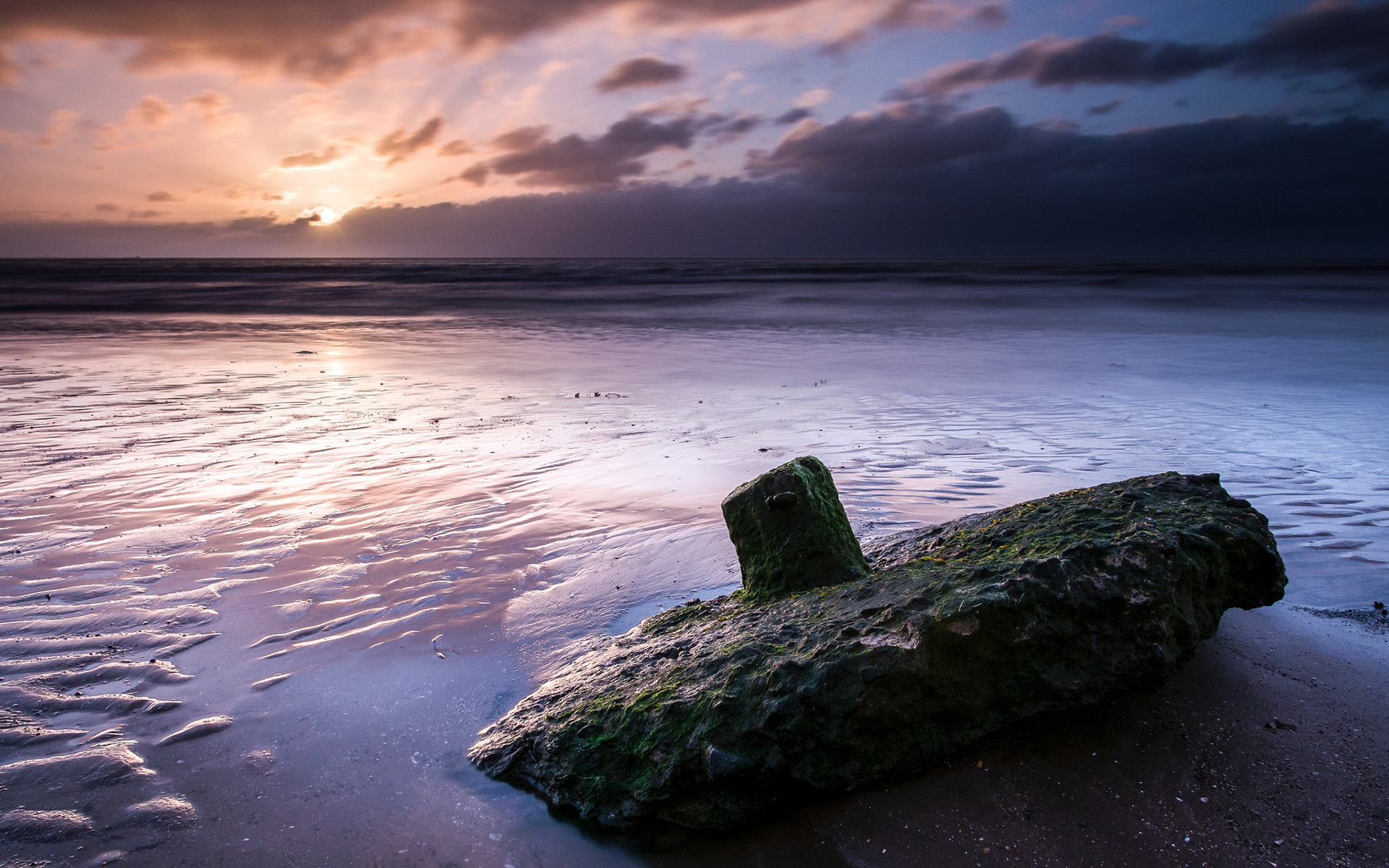 Sea Stone Near Coastline Wallpapers