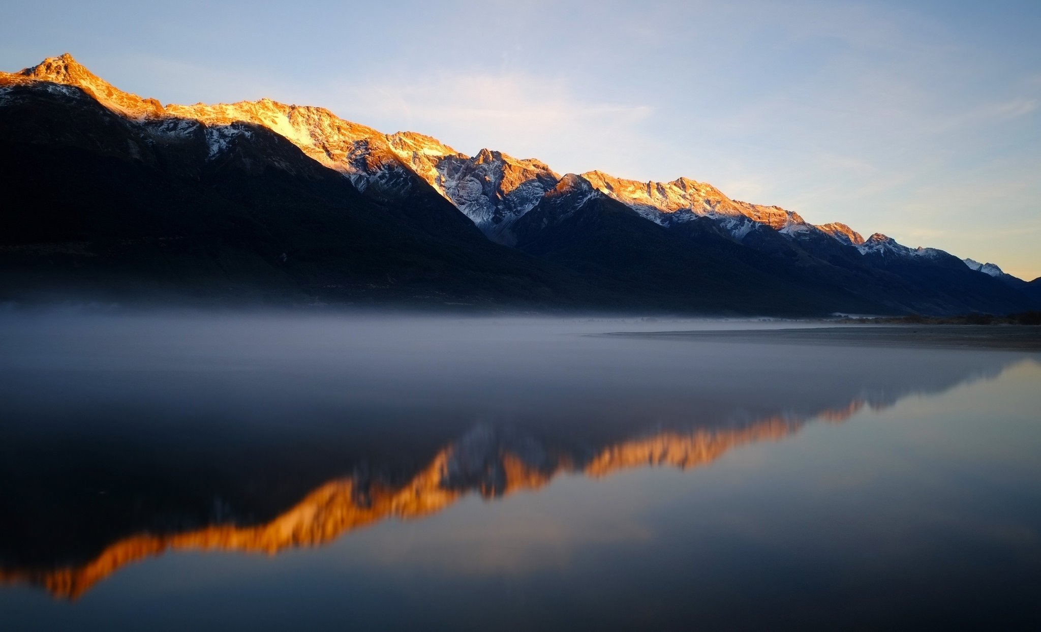 Snow Mountains Reflection On Lake Landscape Wallpapers