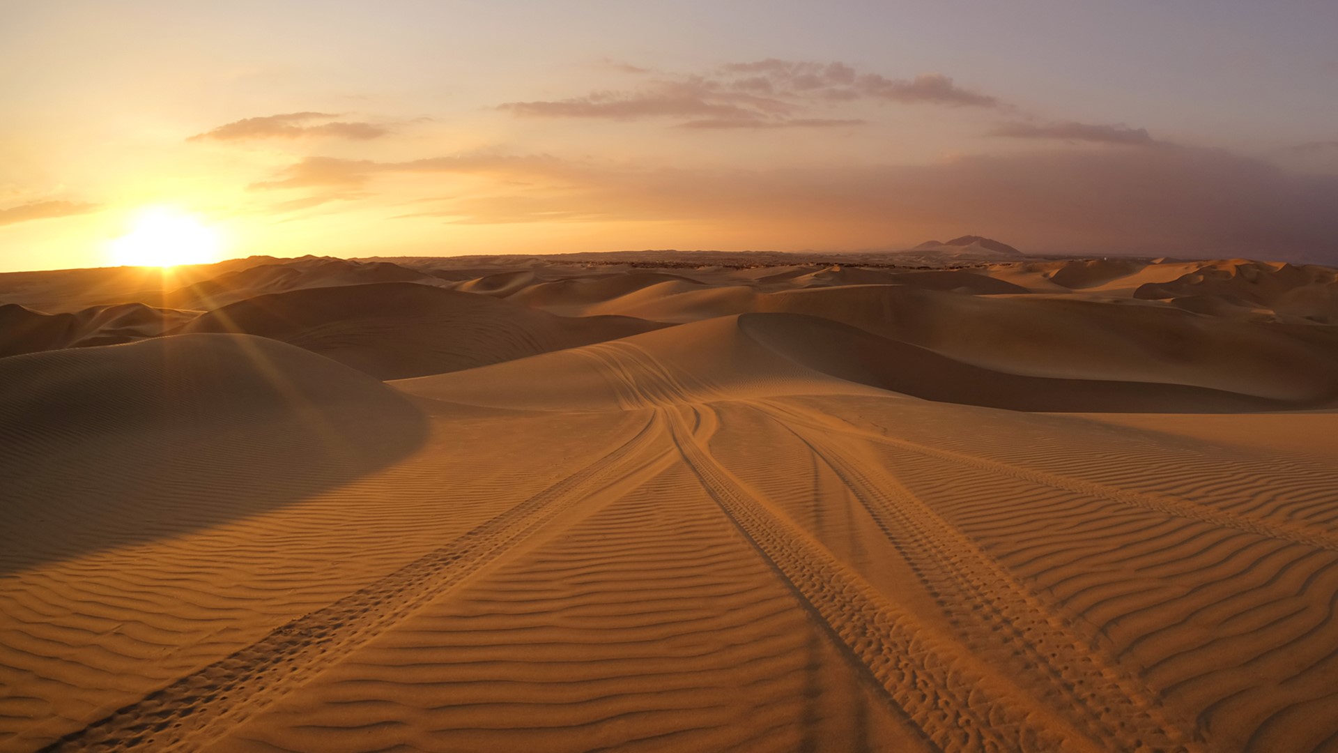 Spain Dune At Sunset Wallpapers