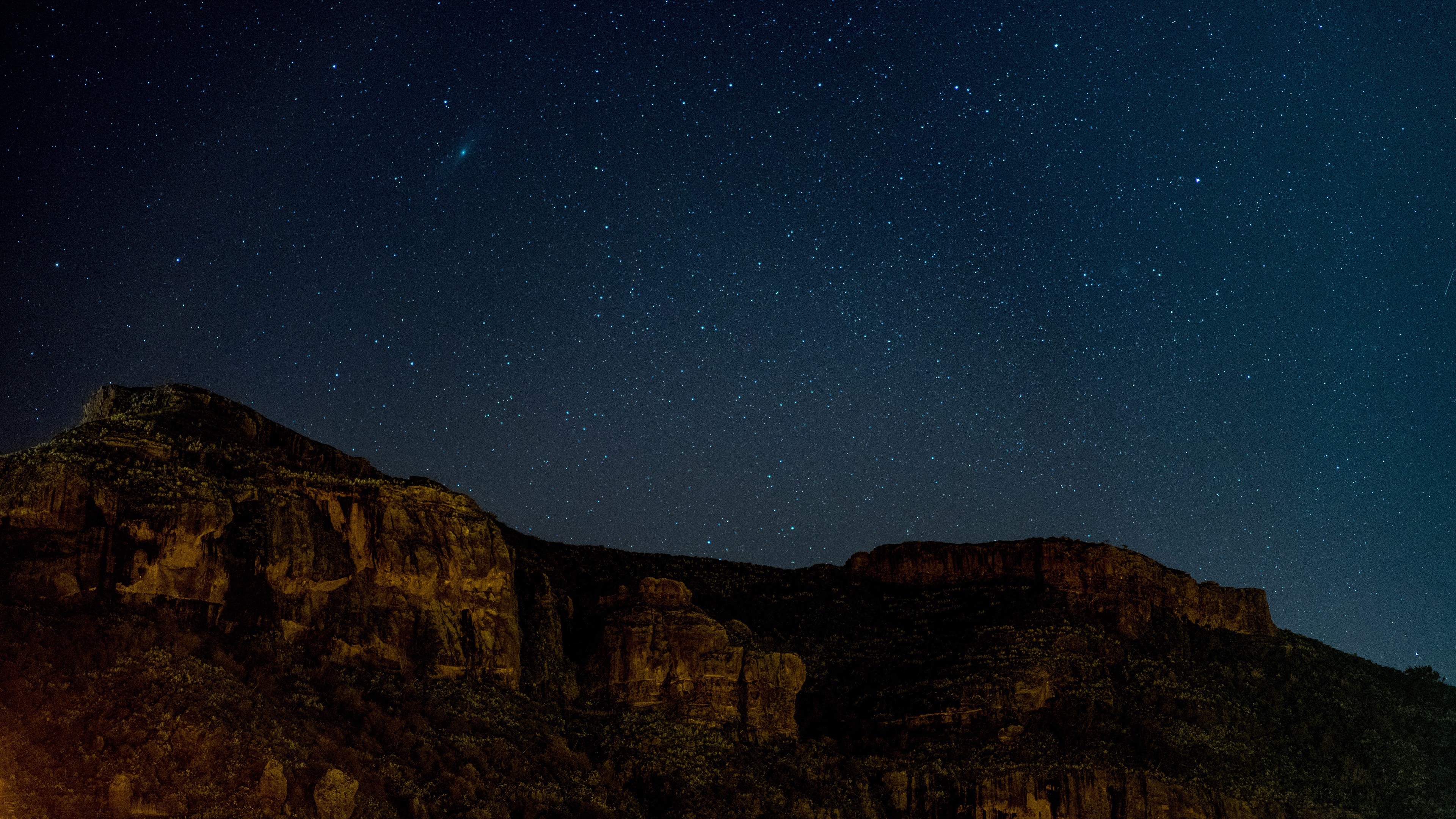 Starry Mountain Night Wallpapers