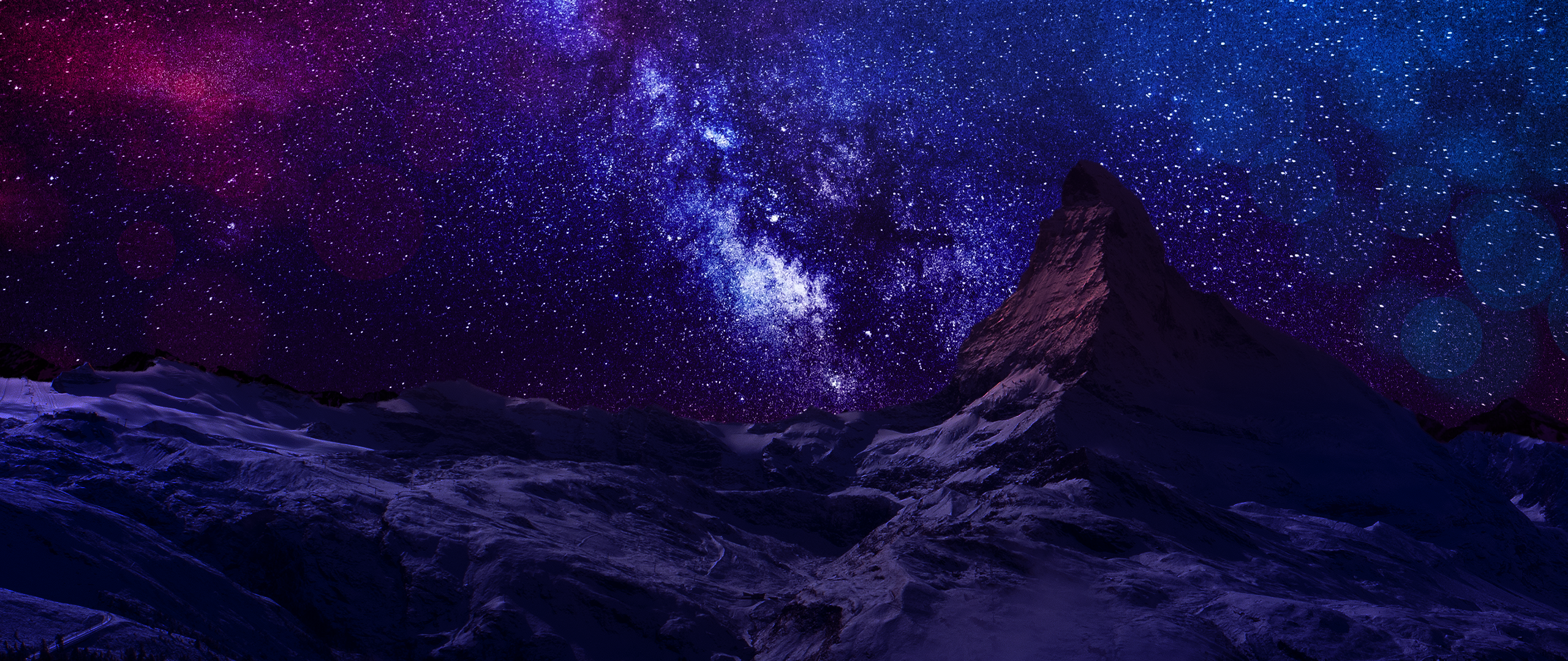 Starry Mountain Night Wallpapers