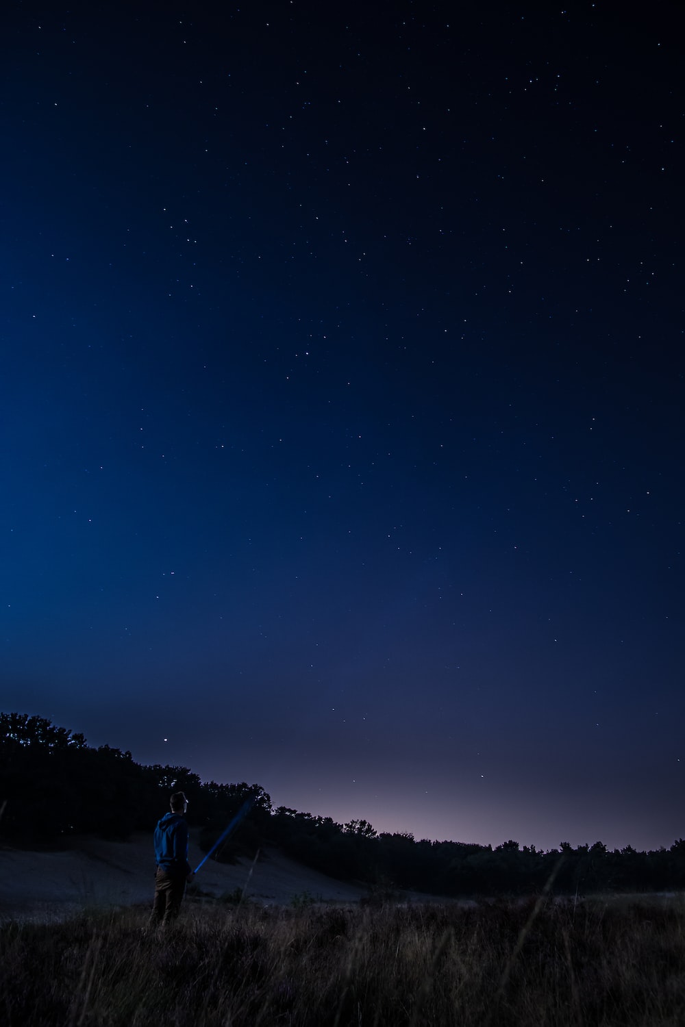 Starry Sky In Open Field Wallpapers