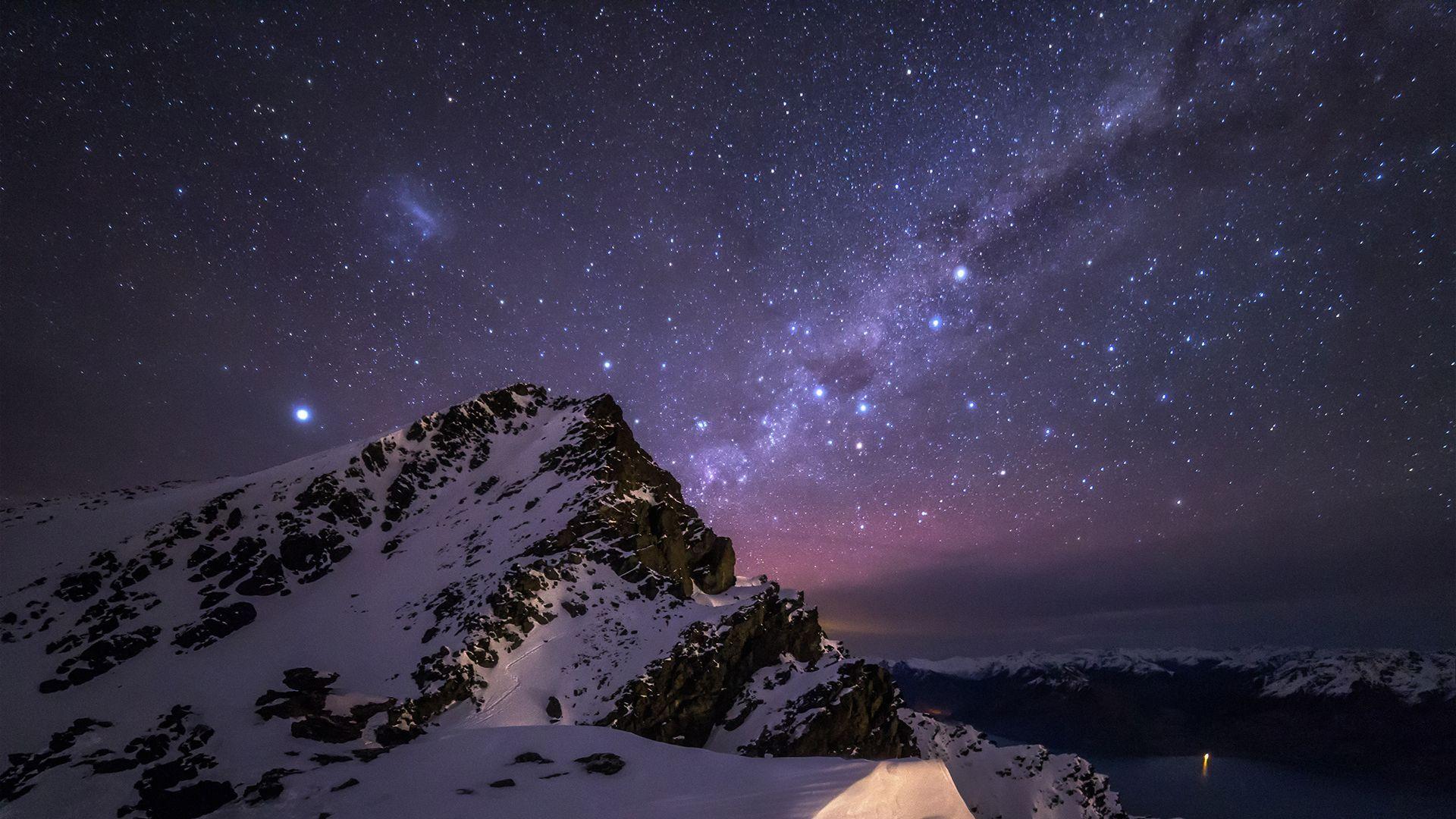 Starry Star Sky And Mountain Wallpapers