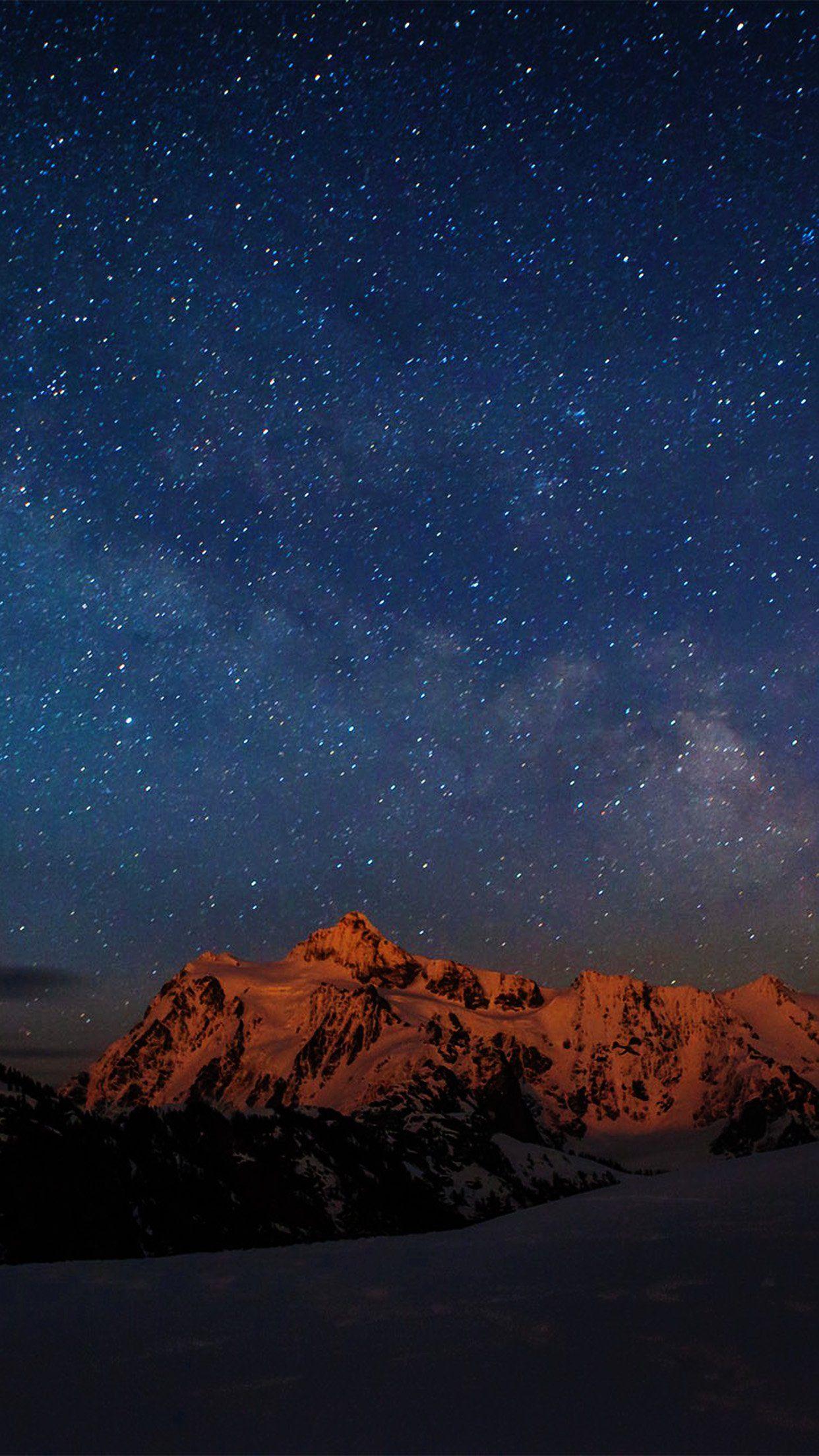 Starry Star Sky And Mountain Wallpapers