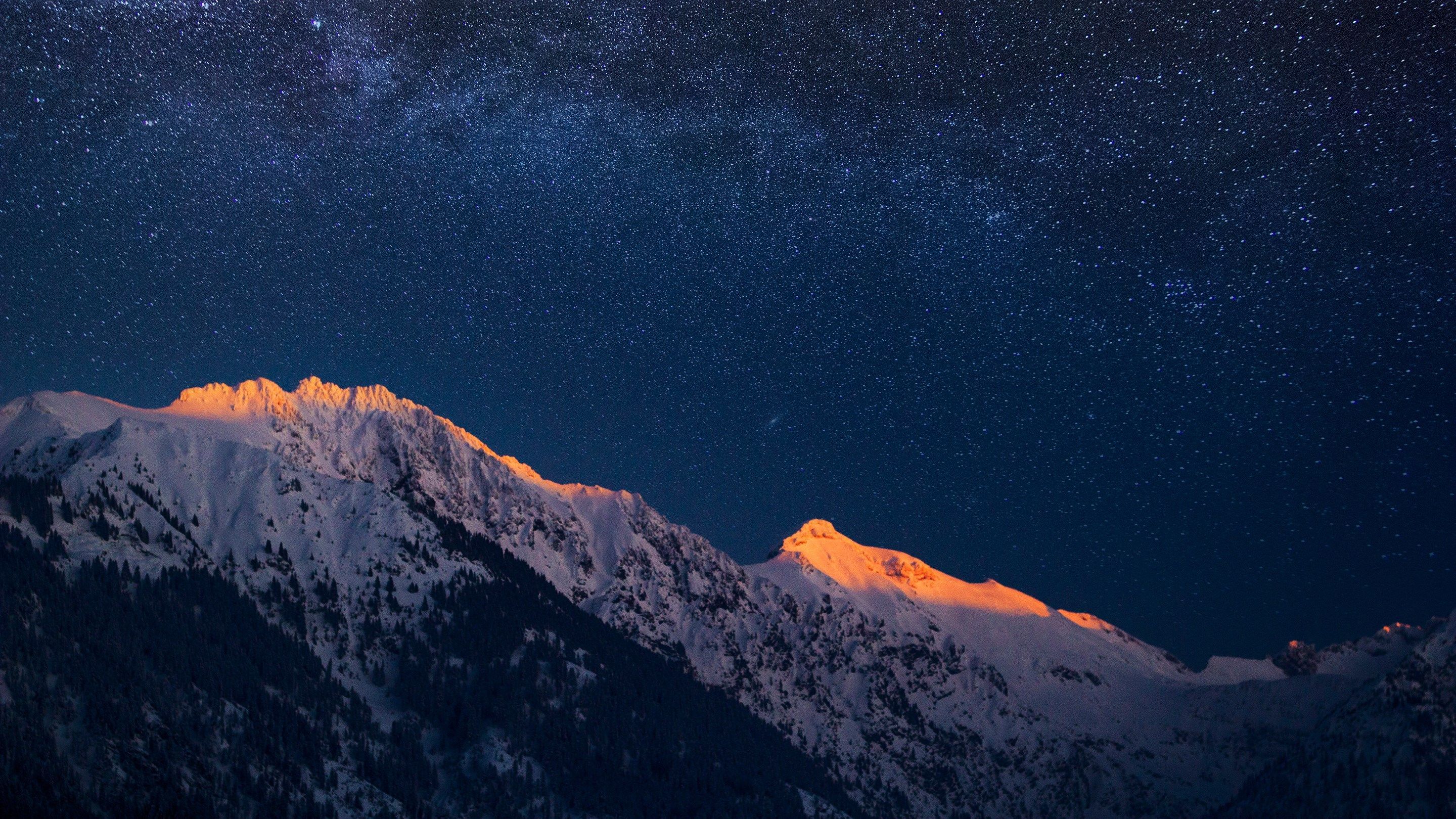 Starry Star Sky And Mountain Wallpapers
